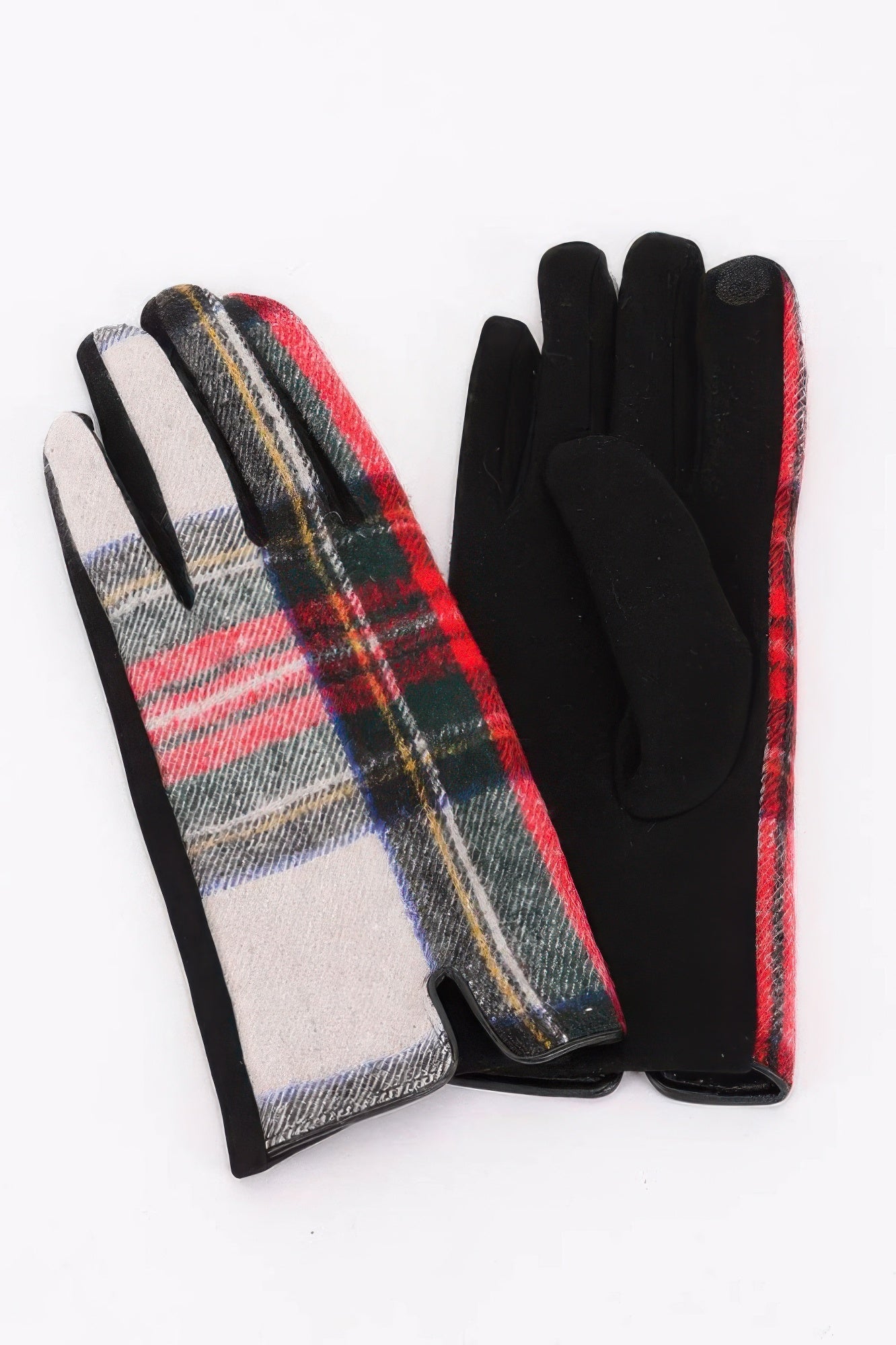 Plaid Pattern Gloves