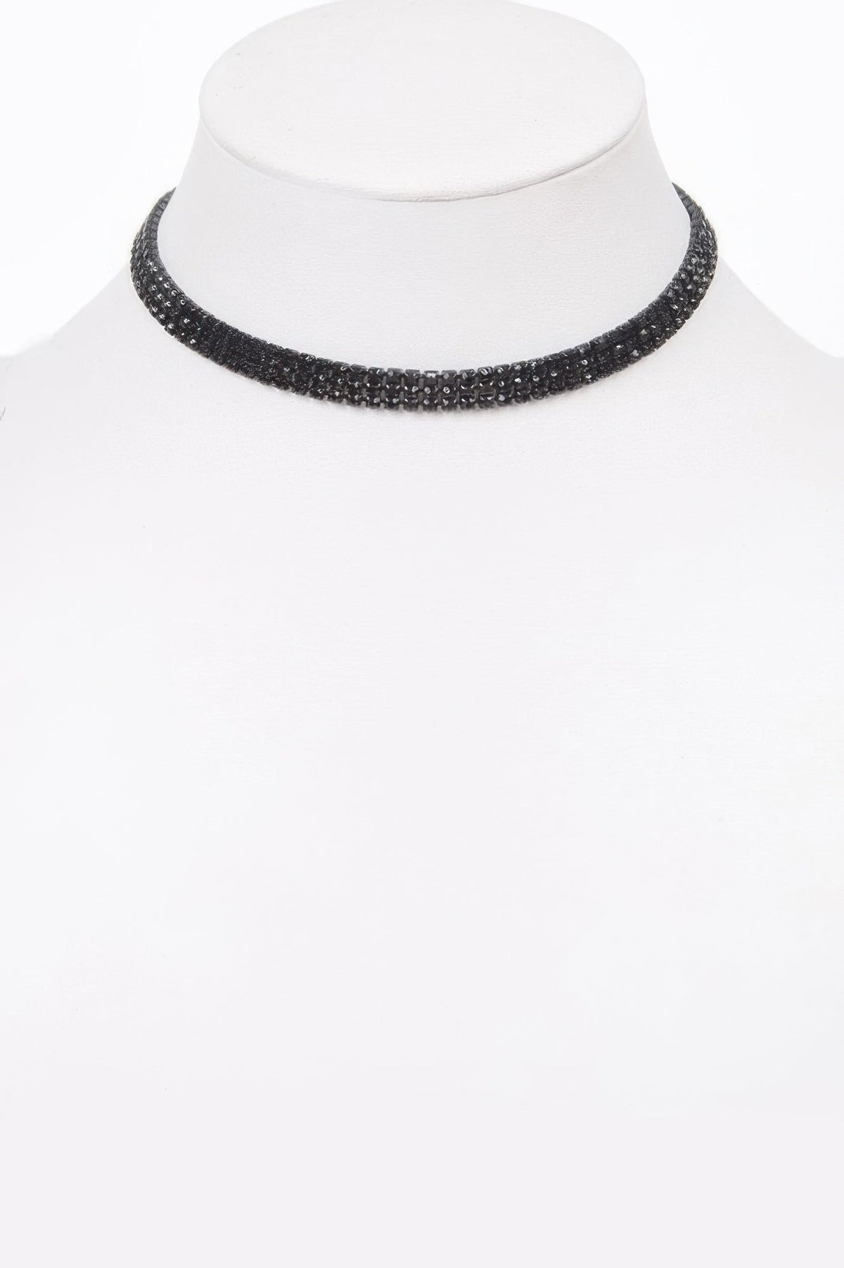 Circle Rhinestone Party Choker Necklace