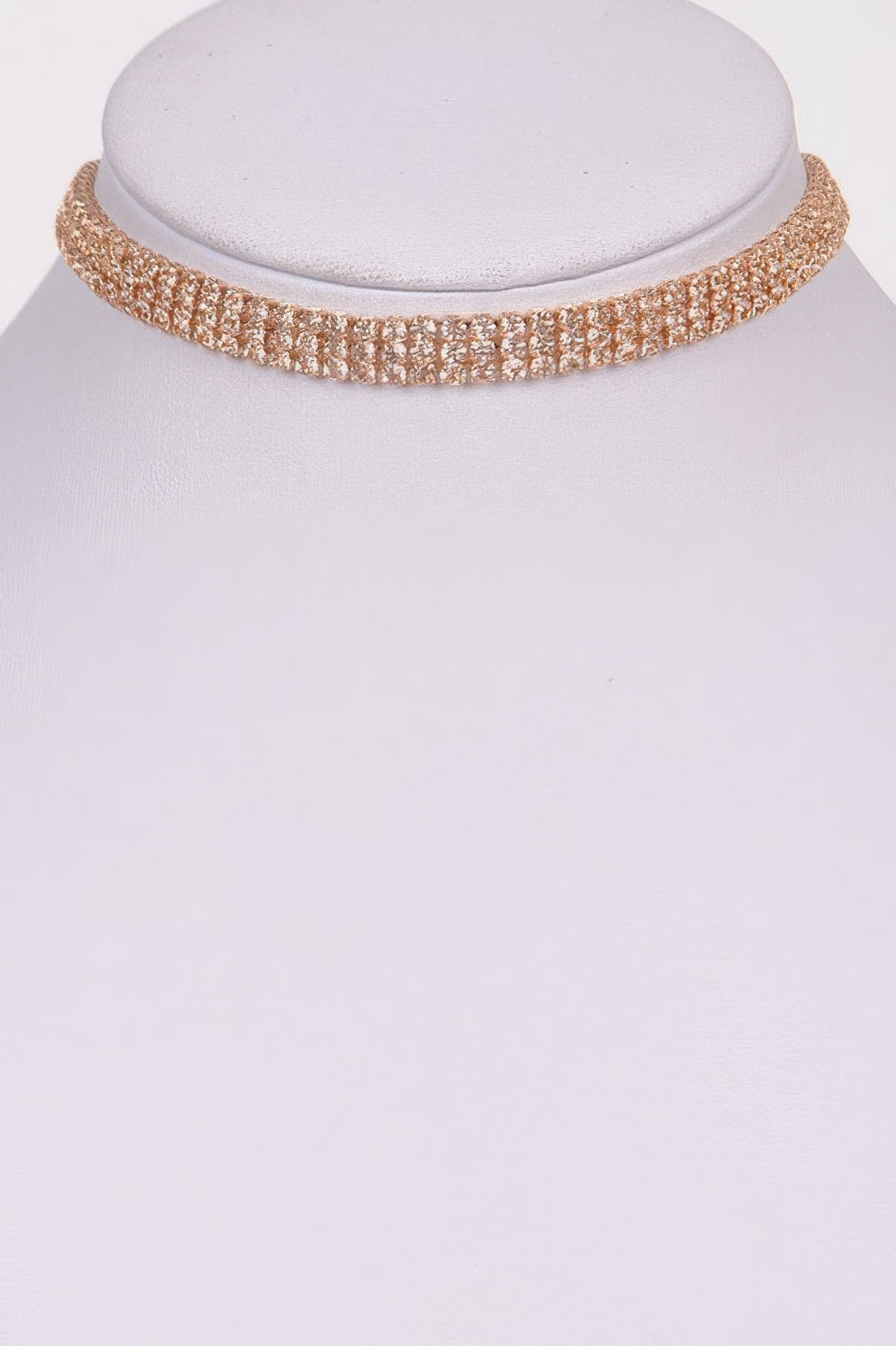 Circle Rhinestone Party Choker Necklace