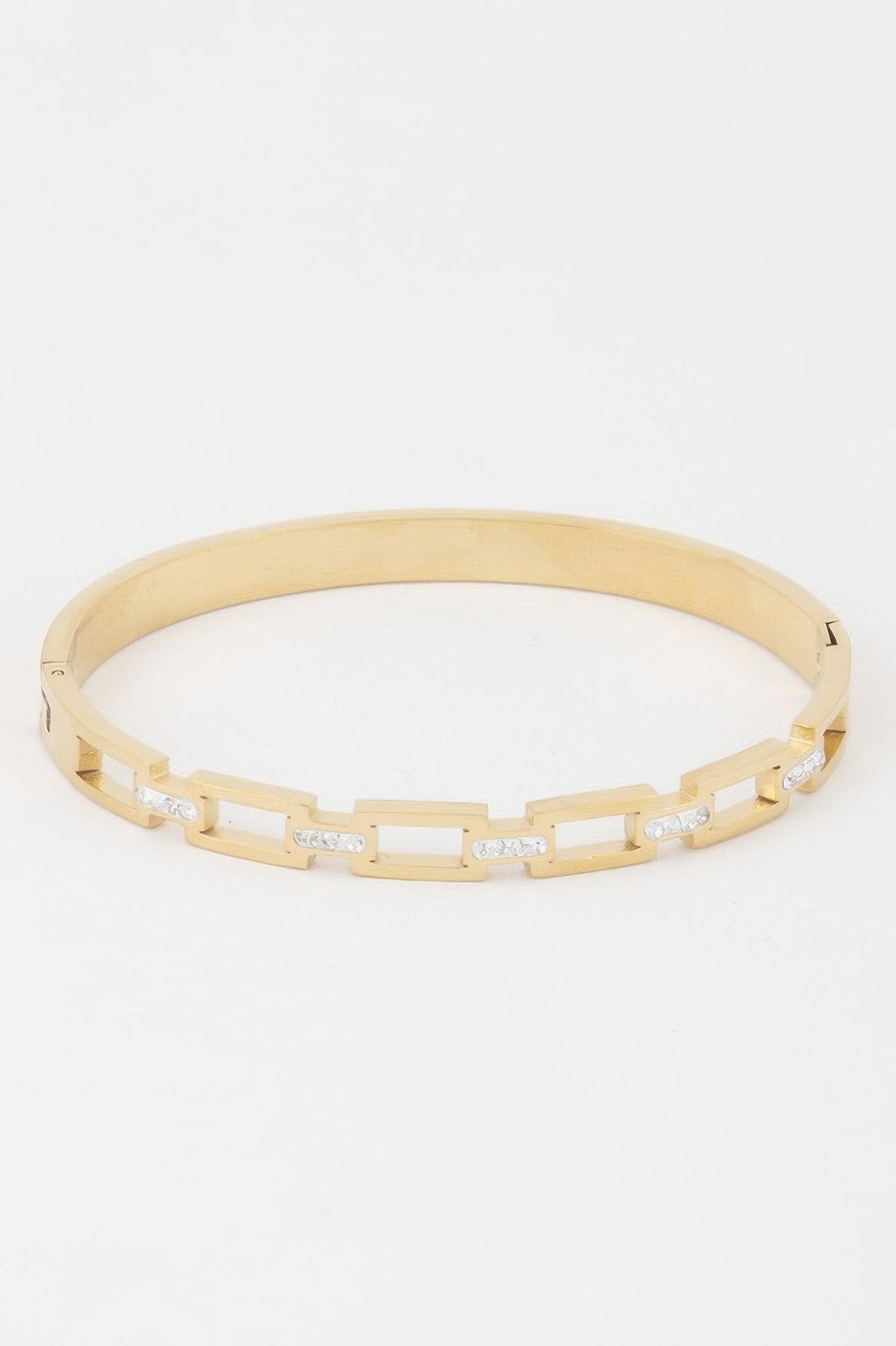 Jeweled Chain Clasp Bracelet