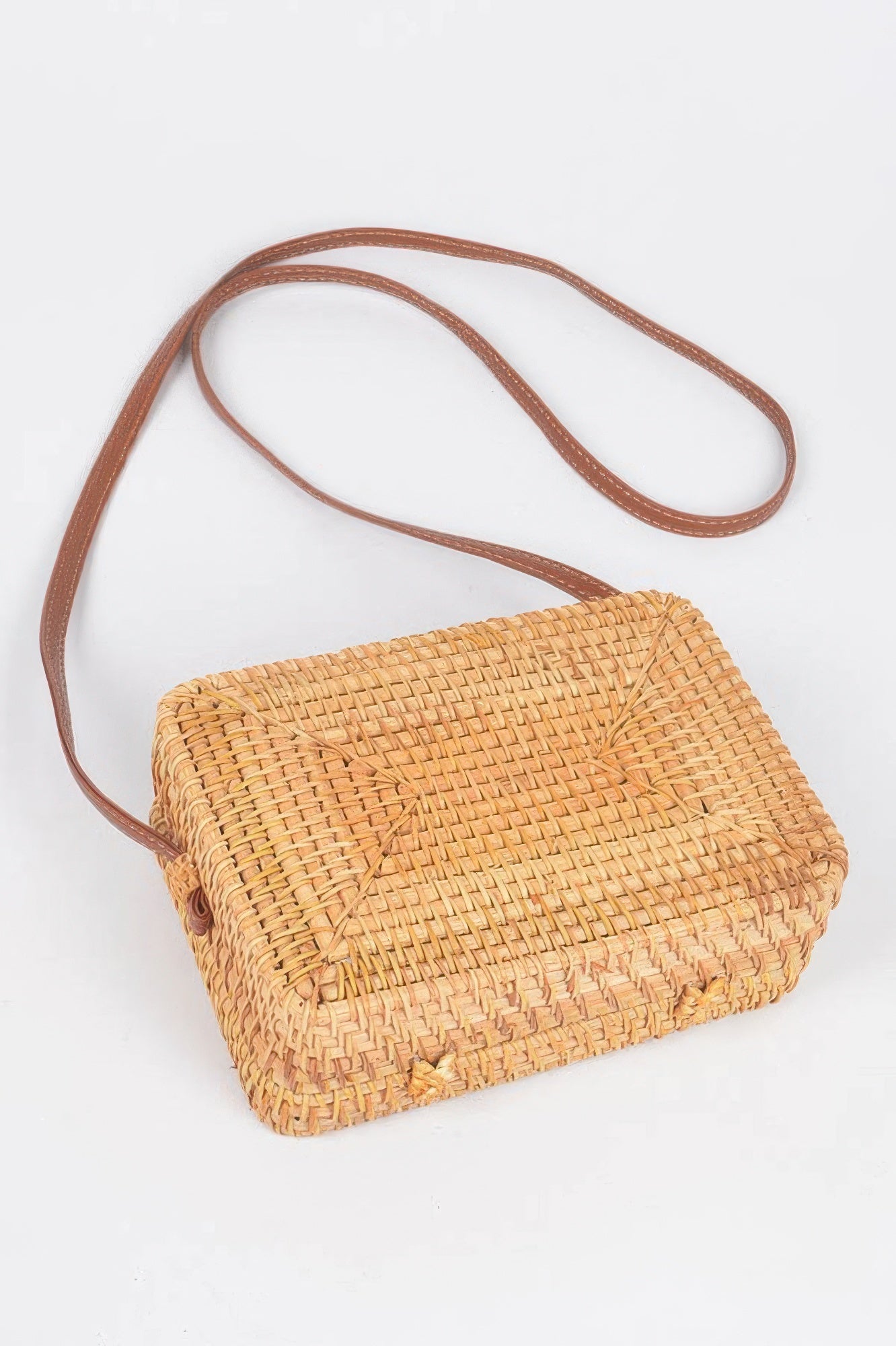Crossbody Bamboo Box Bag