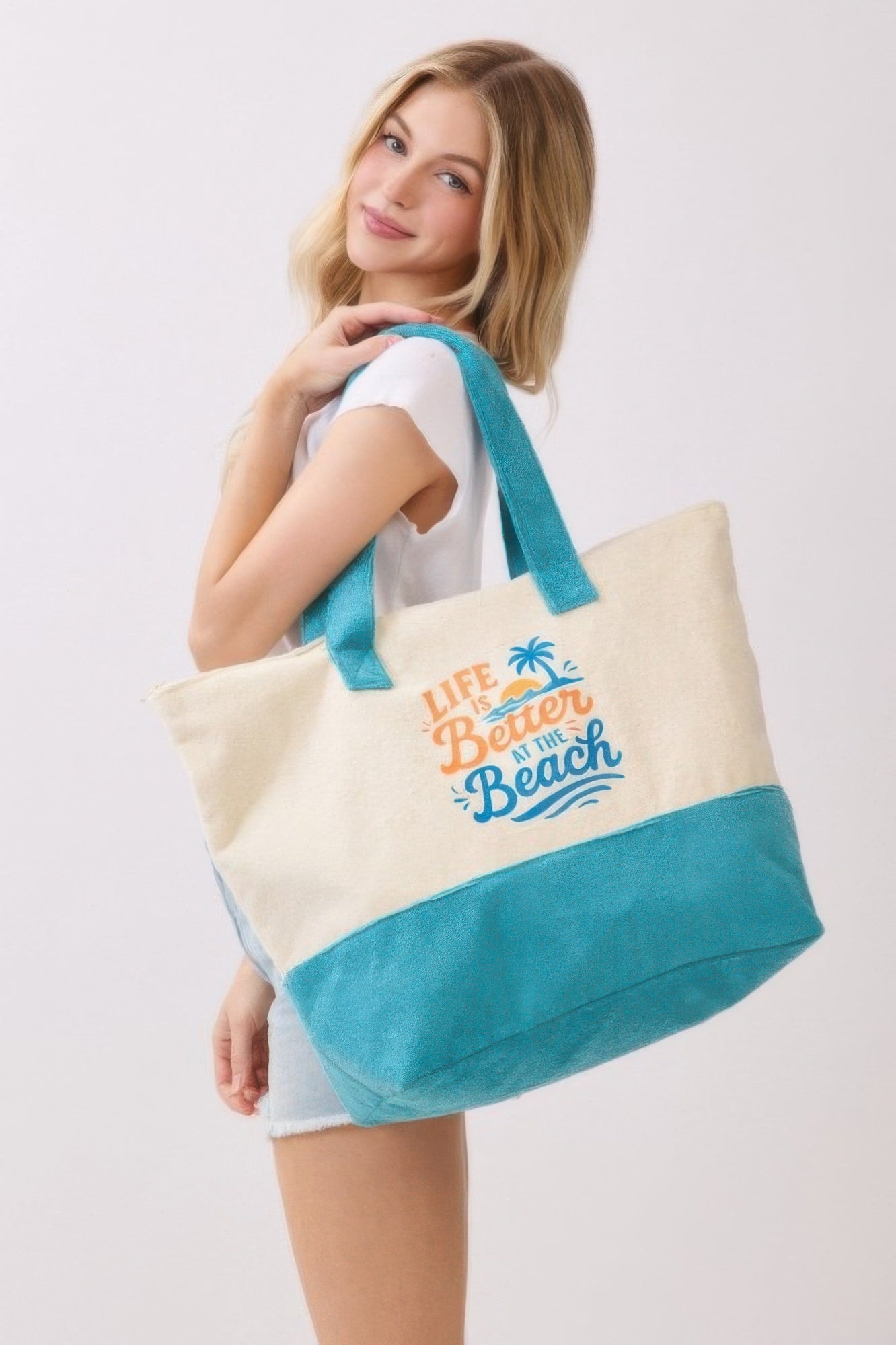 Life Is Better At The Beach Terry Tote
