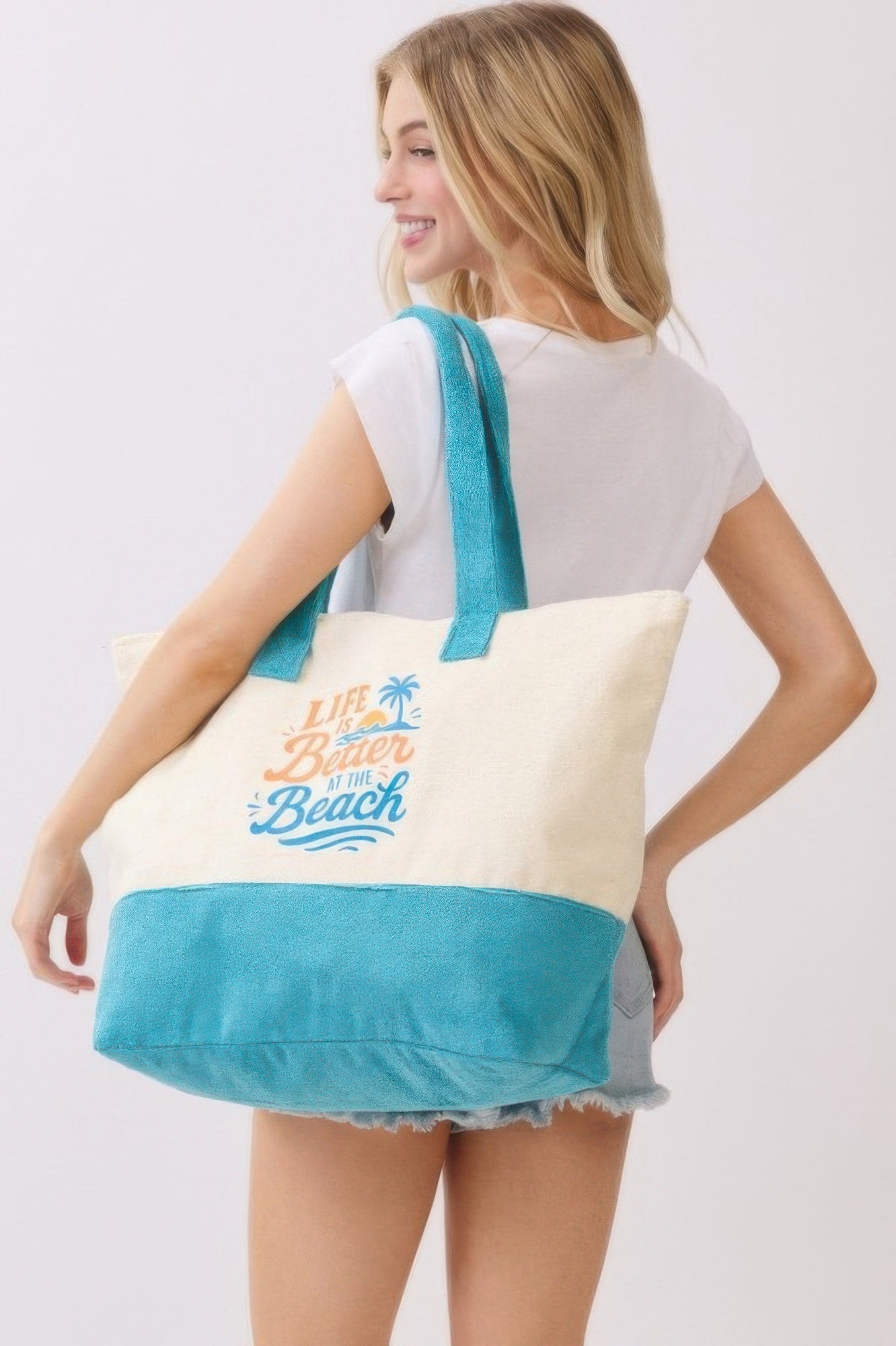 Life Is Better At The Beach Terry Tote