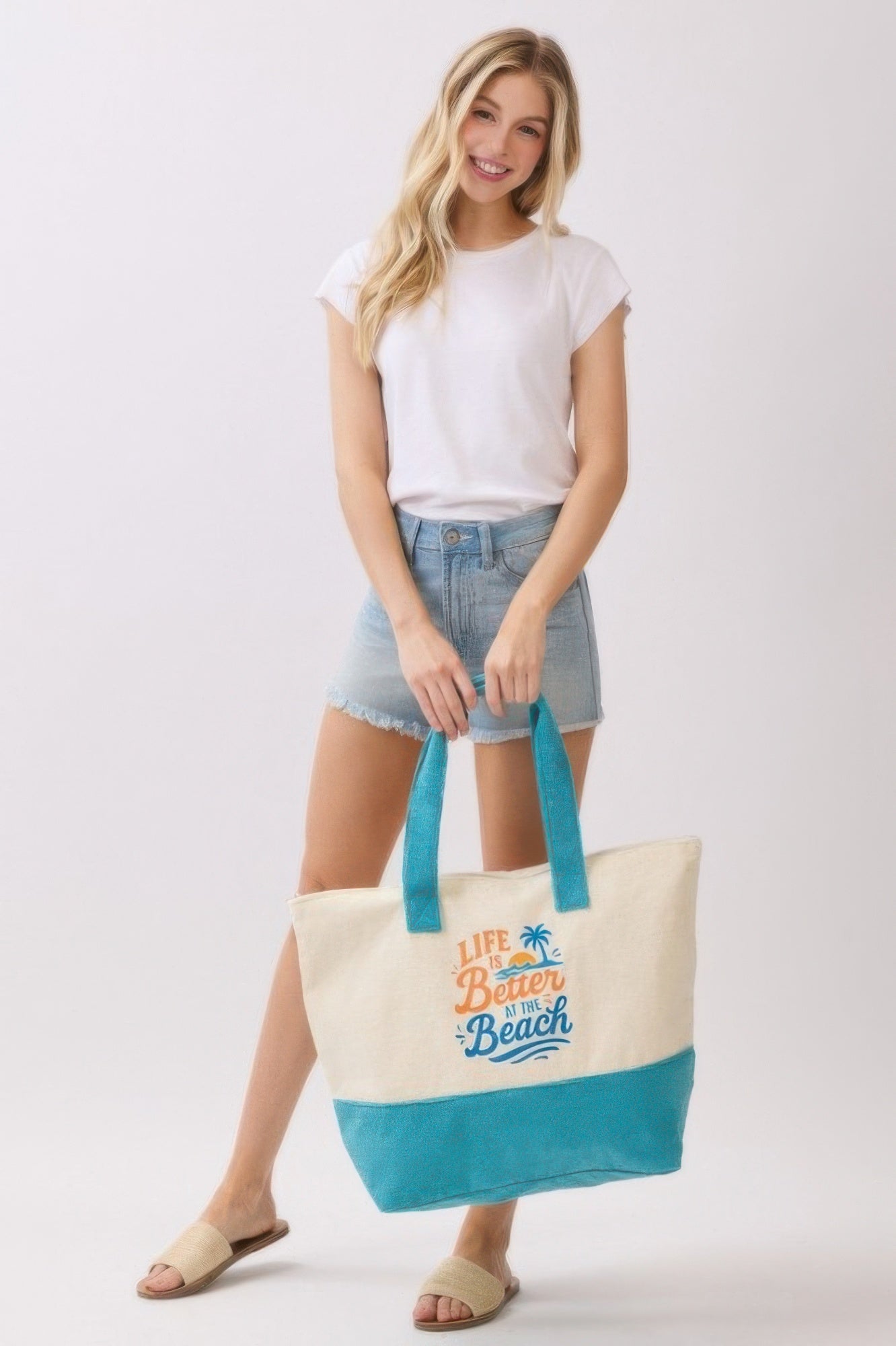 Life Is Better At The Beach Terry Tote