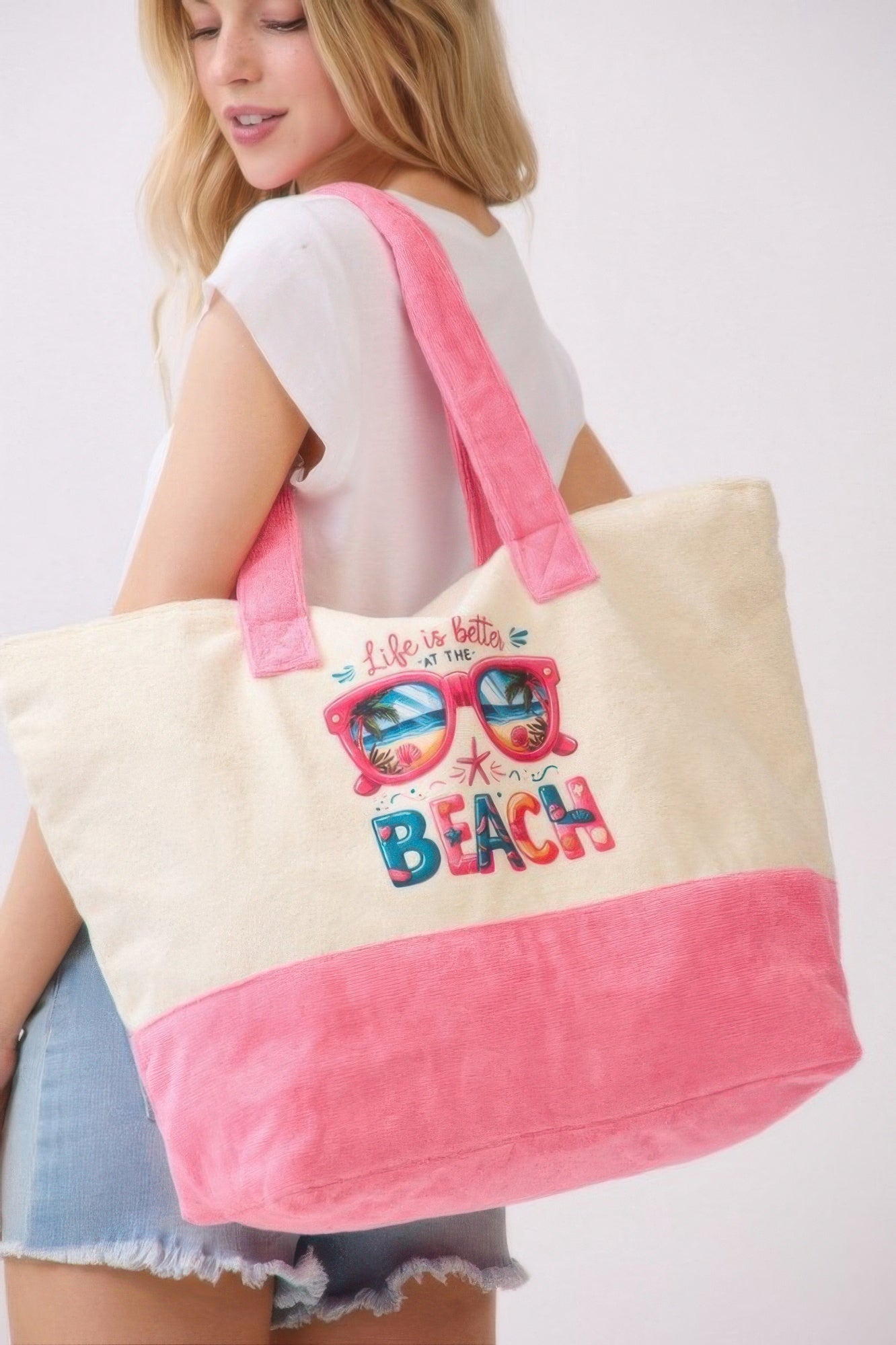 Life Is Better At The Beach Terry Tote