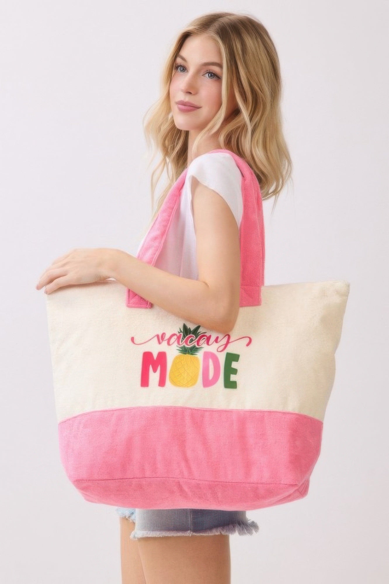Vacay Mode Terry Tote