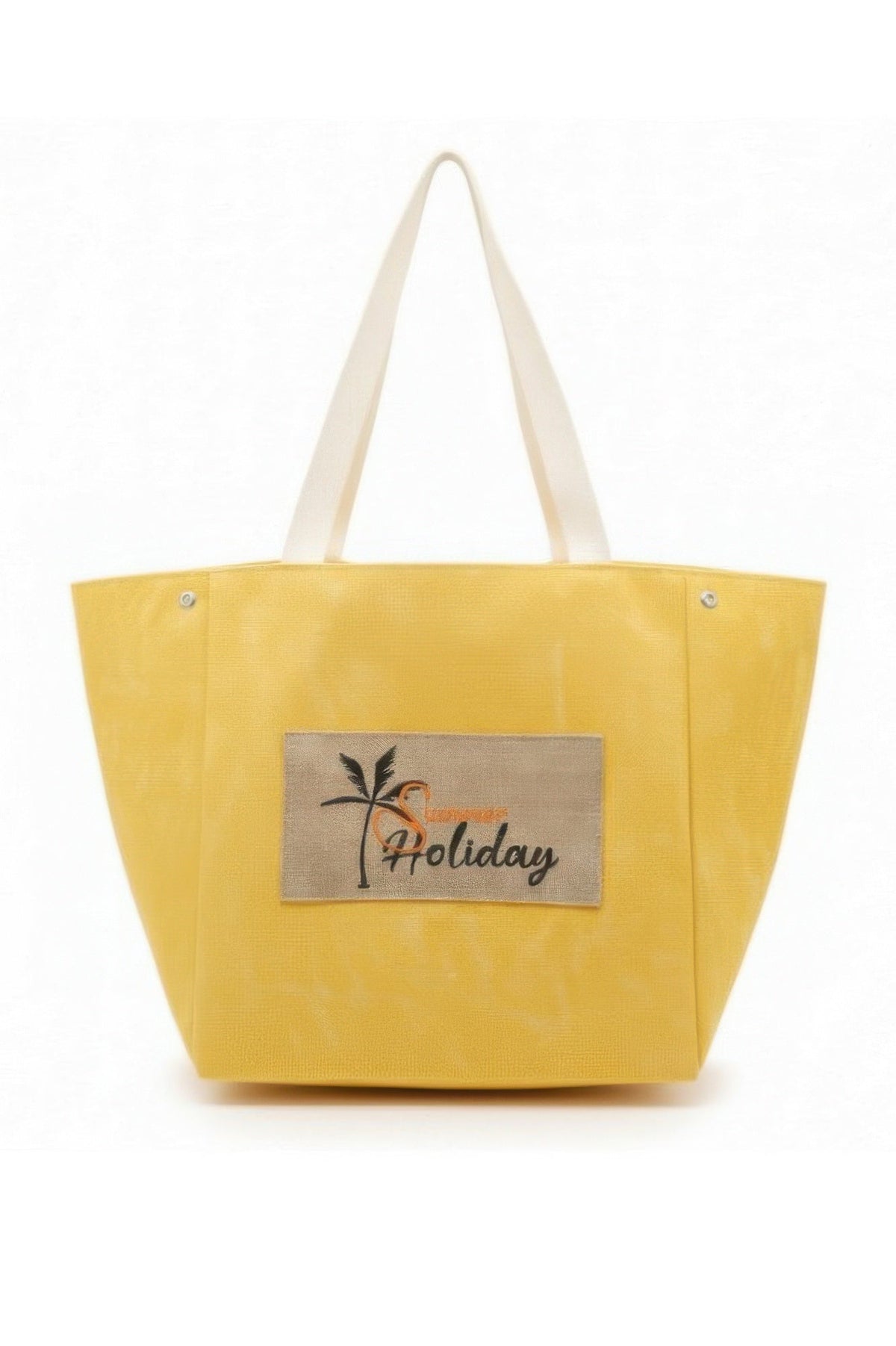 2 In 1 Shoulder & Bucket Style Vintage Canvas Tote