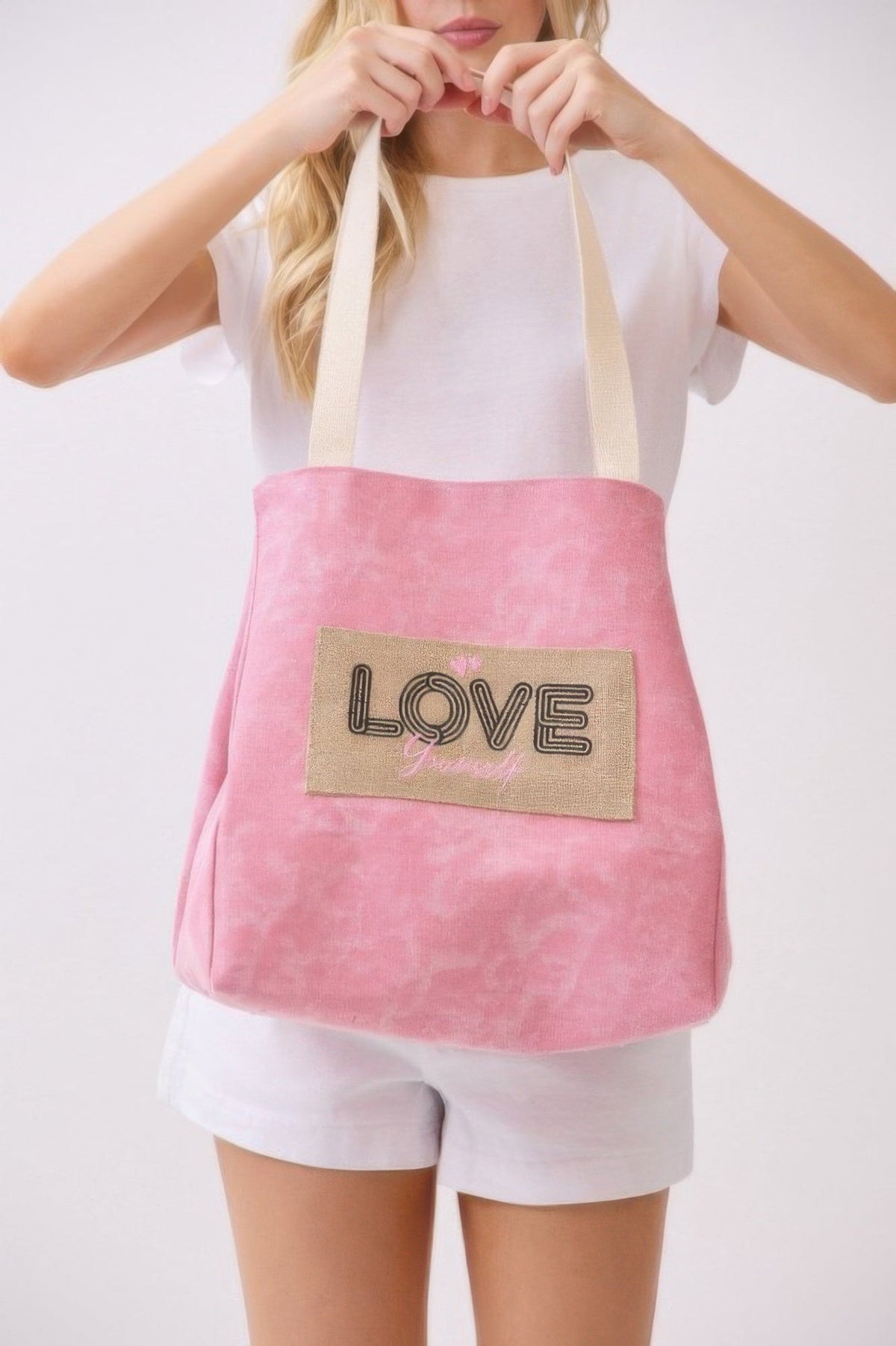 2 In 1 Shoulder & Bucket Style Vintage Canvas Tote