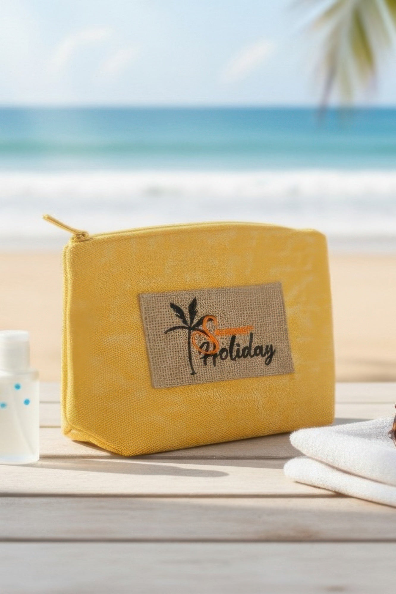 Holiday Patch Vintage Cosmetic Pouch