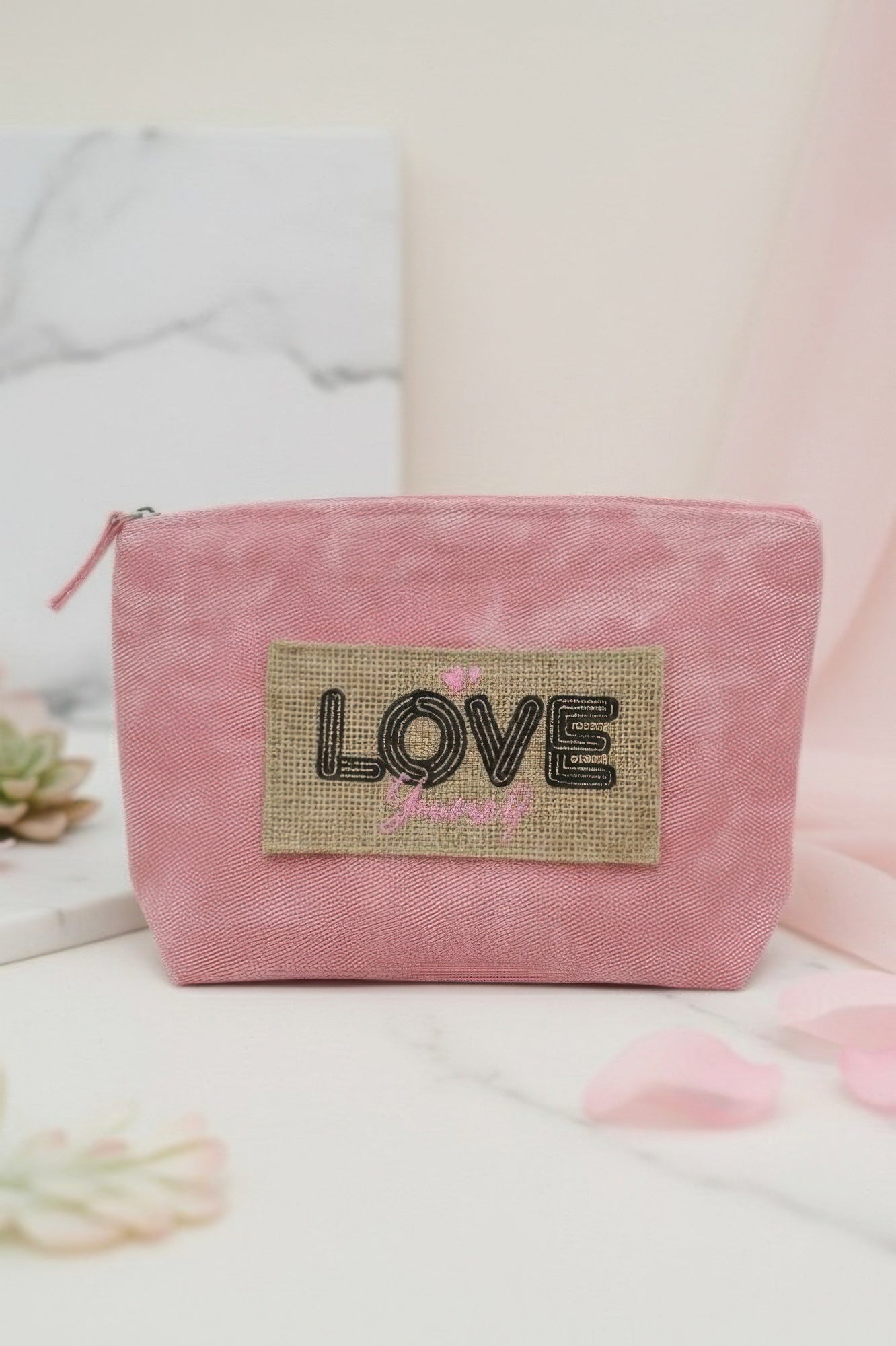 Holiday Patch Vintage Cosmetic Pouch