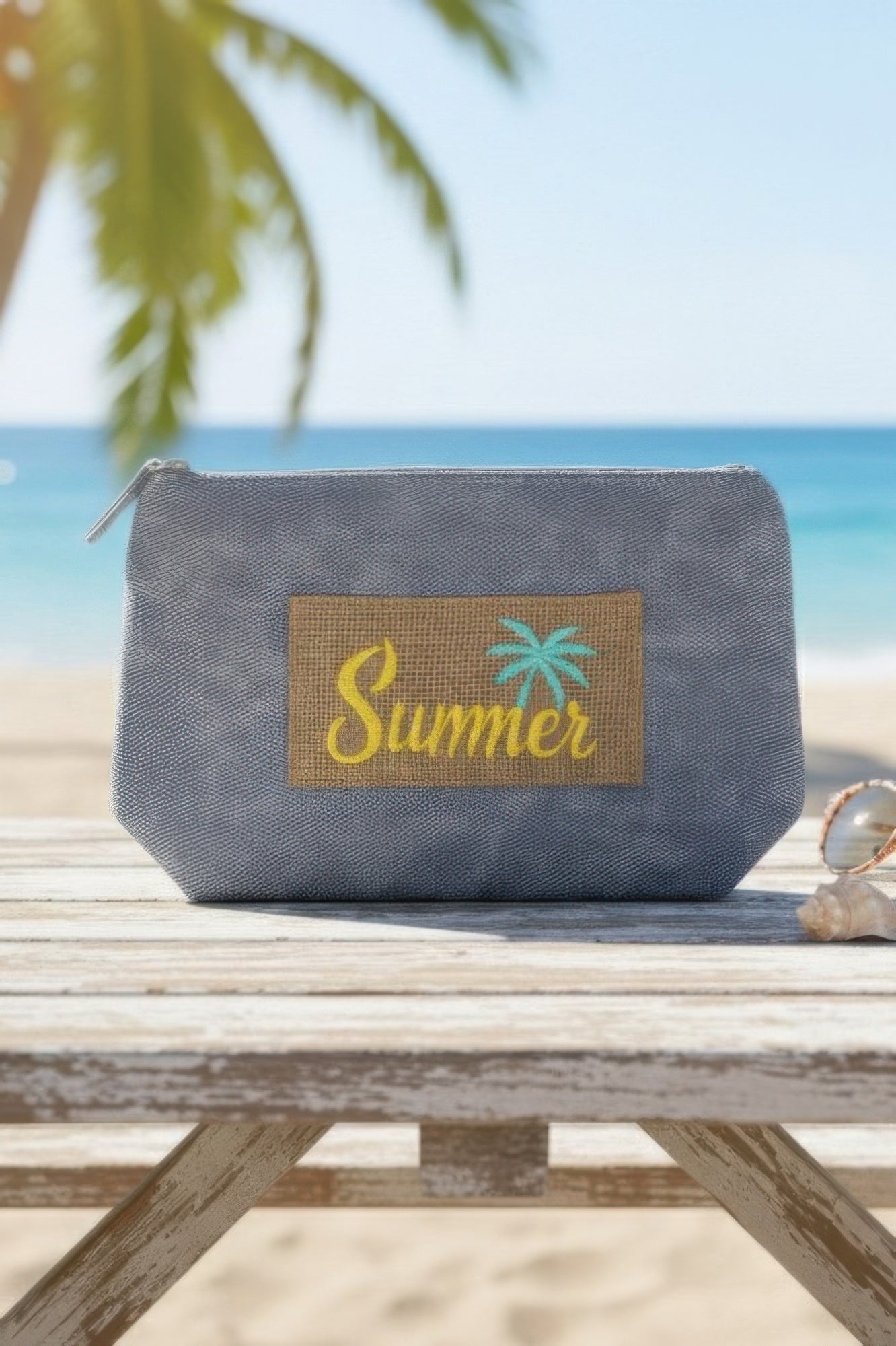 Holiday Patch Vintage Cosmetic Pouch