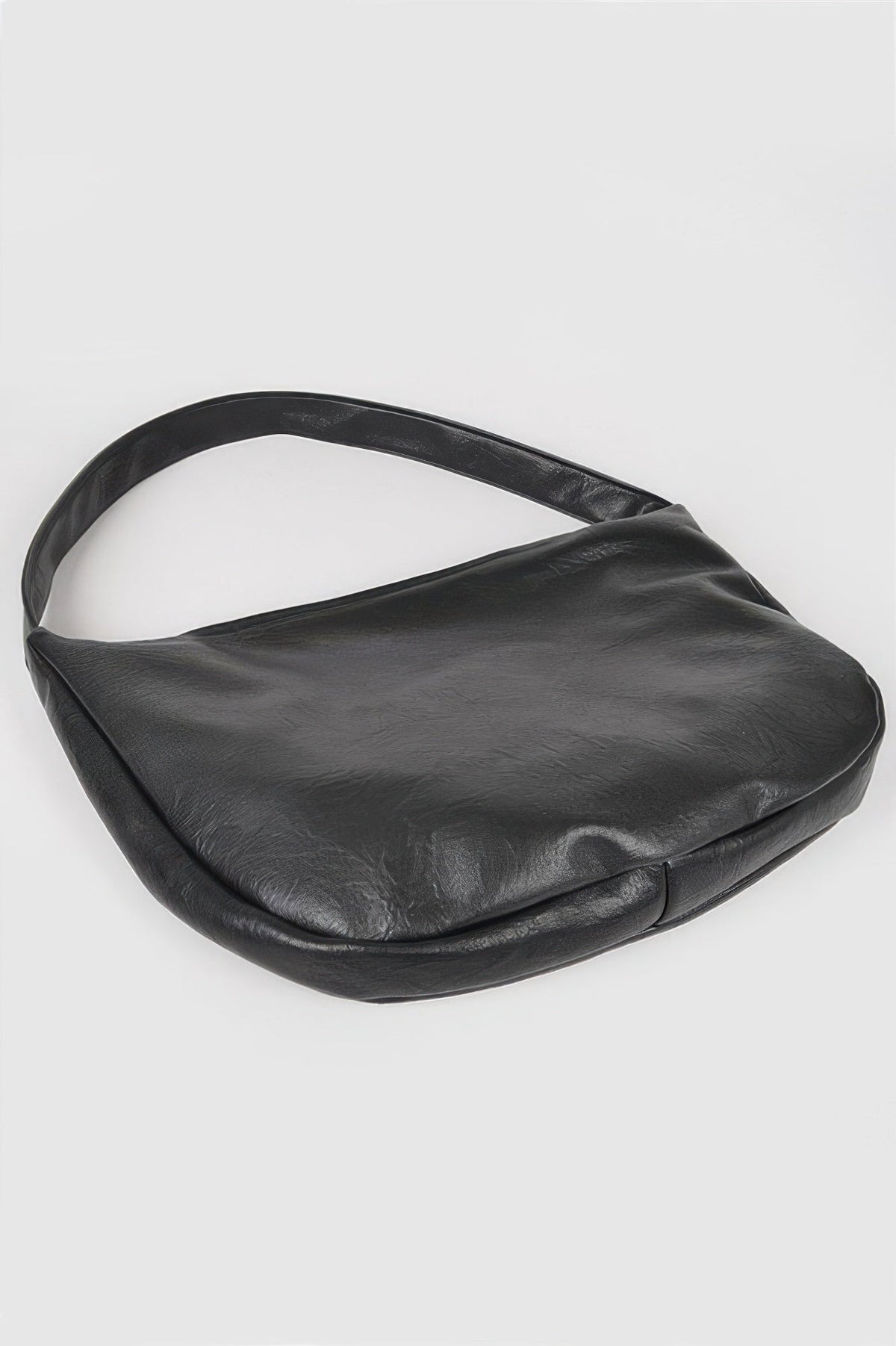 Faux Leather Hobo Bag