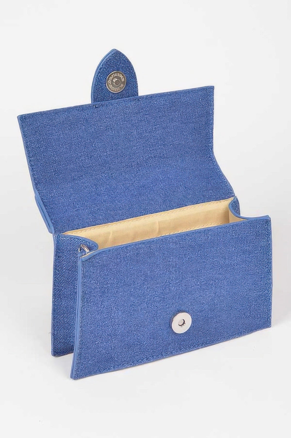 Denim Top Handle Crossbody Bag