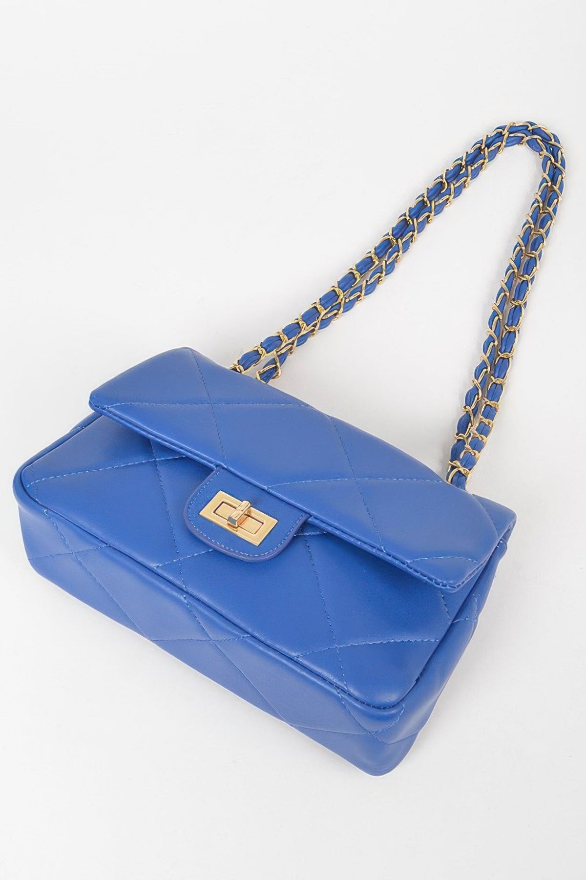 Wide Quilted Shoulder Bag
