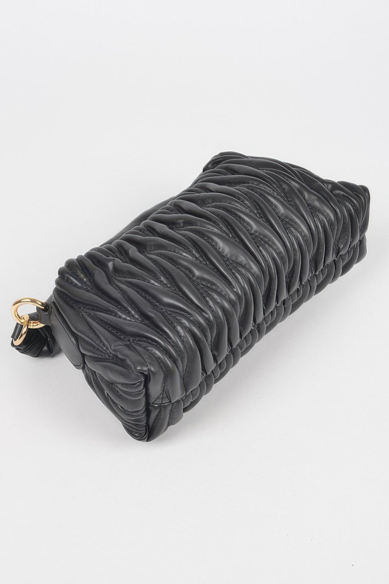 Quilted Faux Leather Top Handle Bag