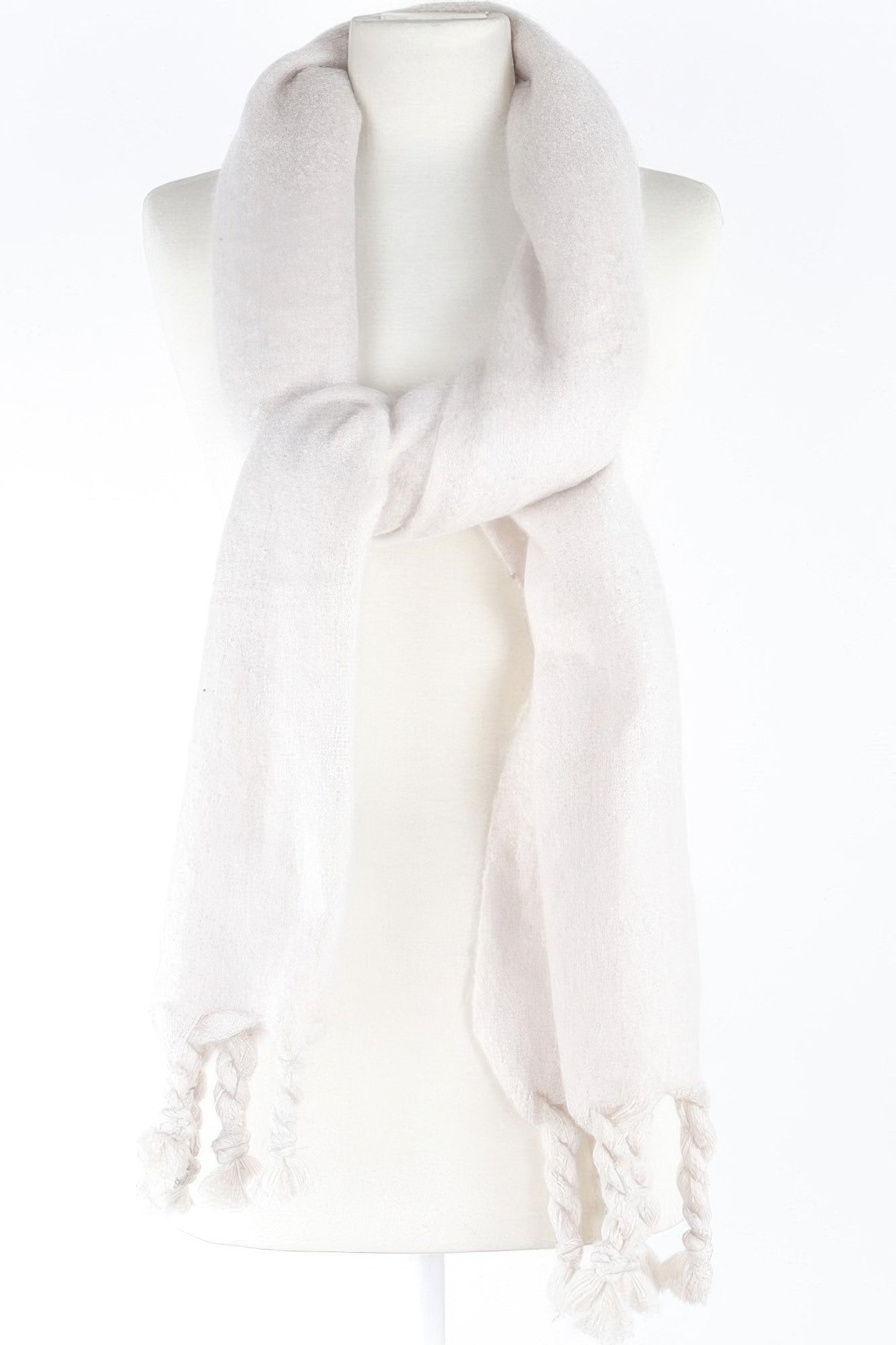 Soft Twisted Fringe Scarf