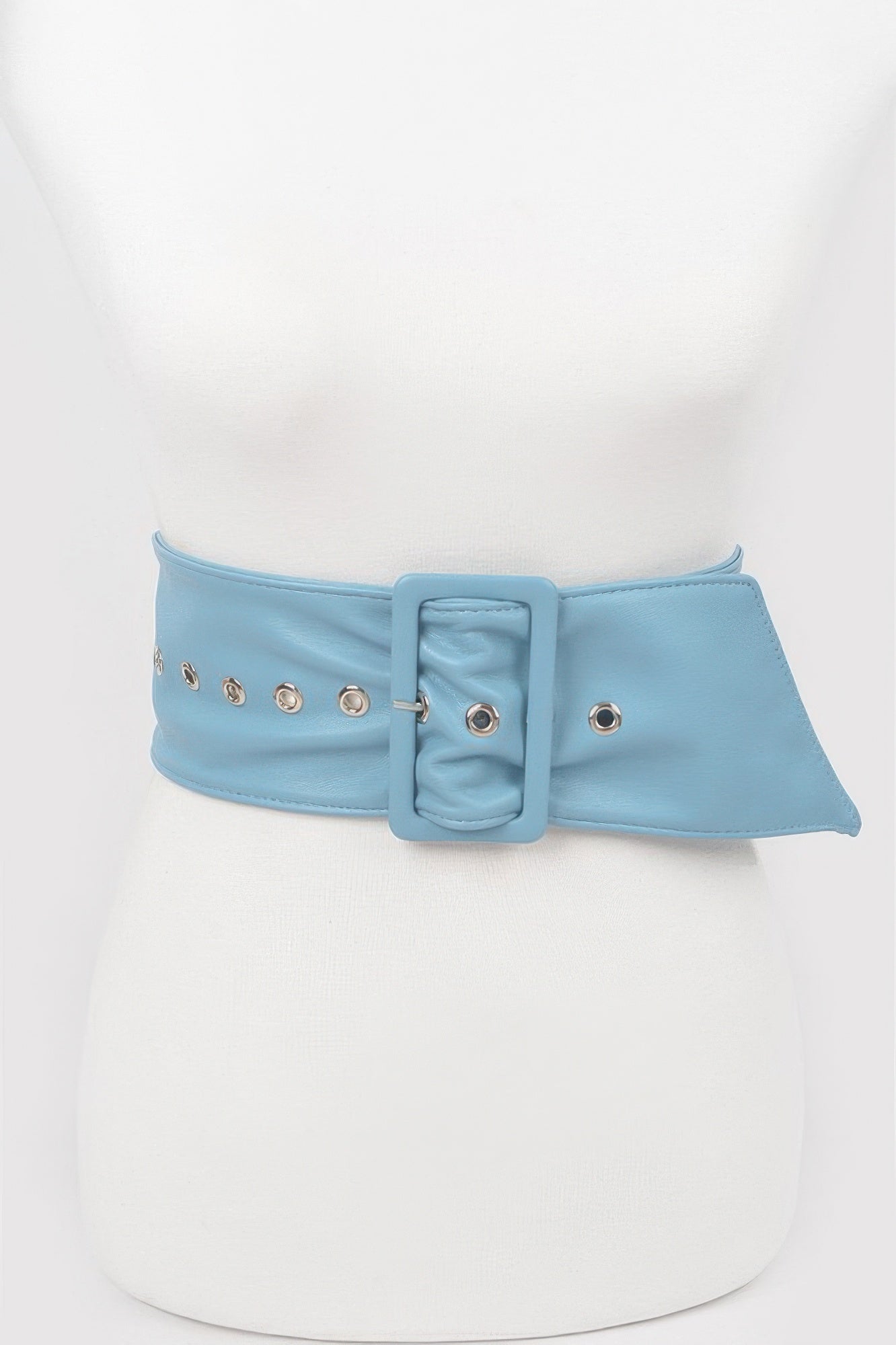 Monotone Leather Buckle Belt