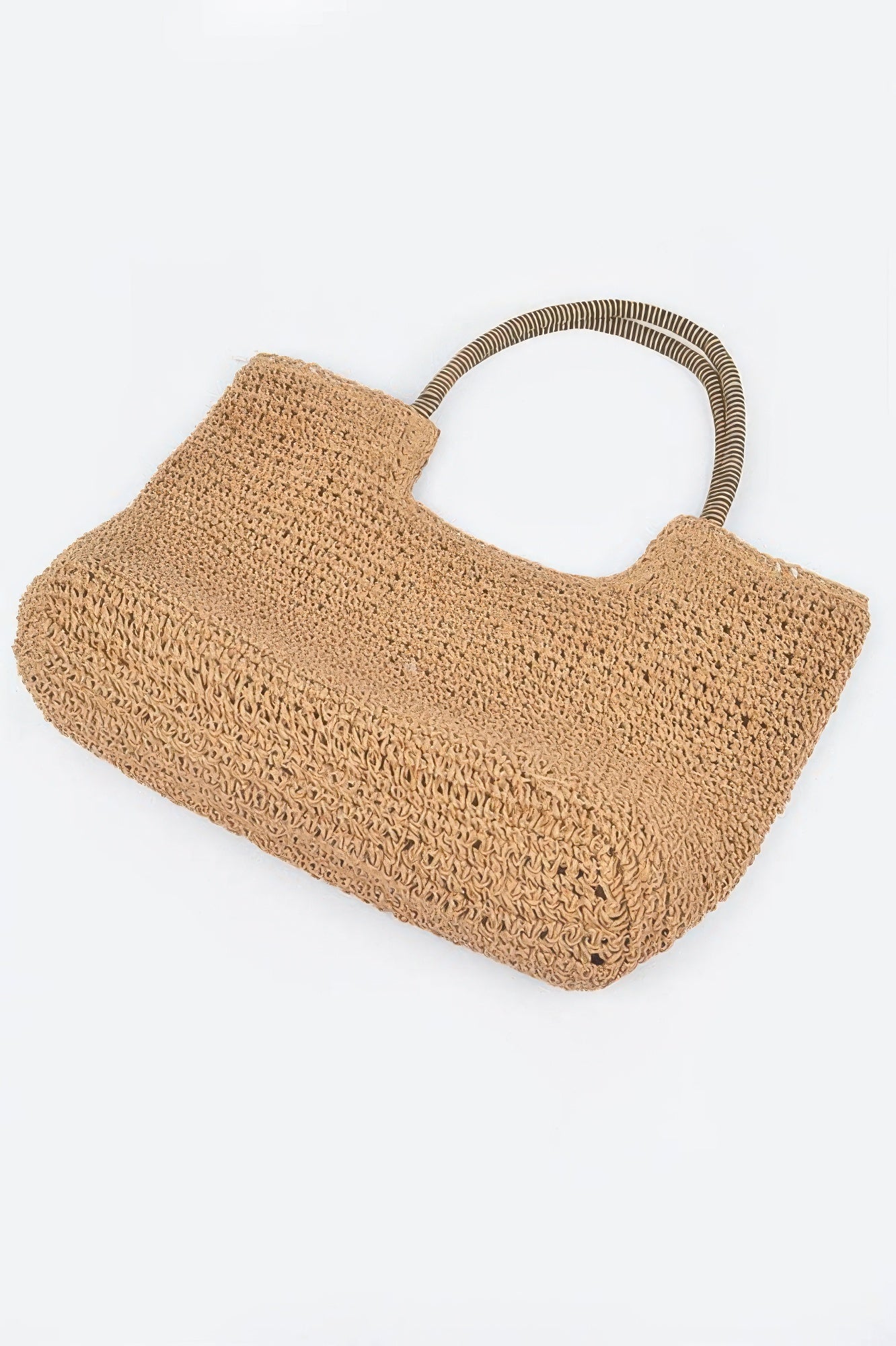 Faux Straw Tote Bag