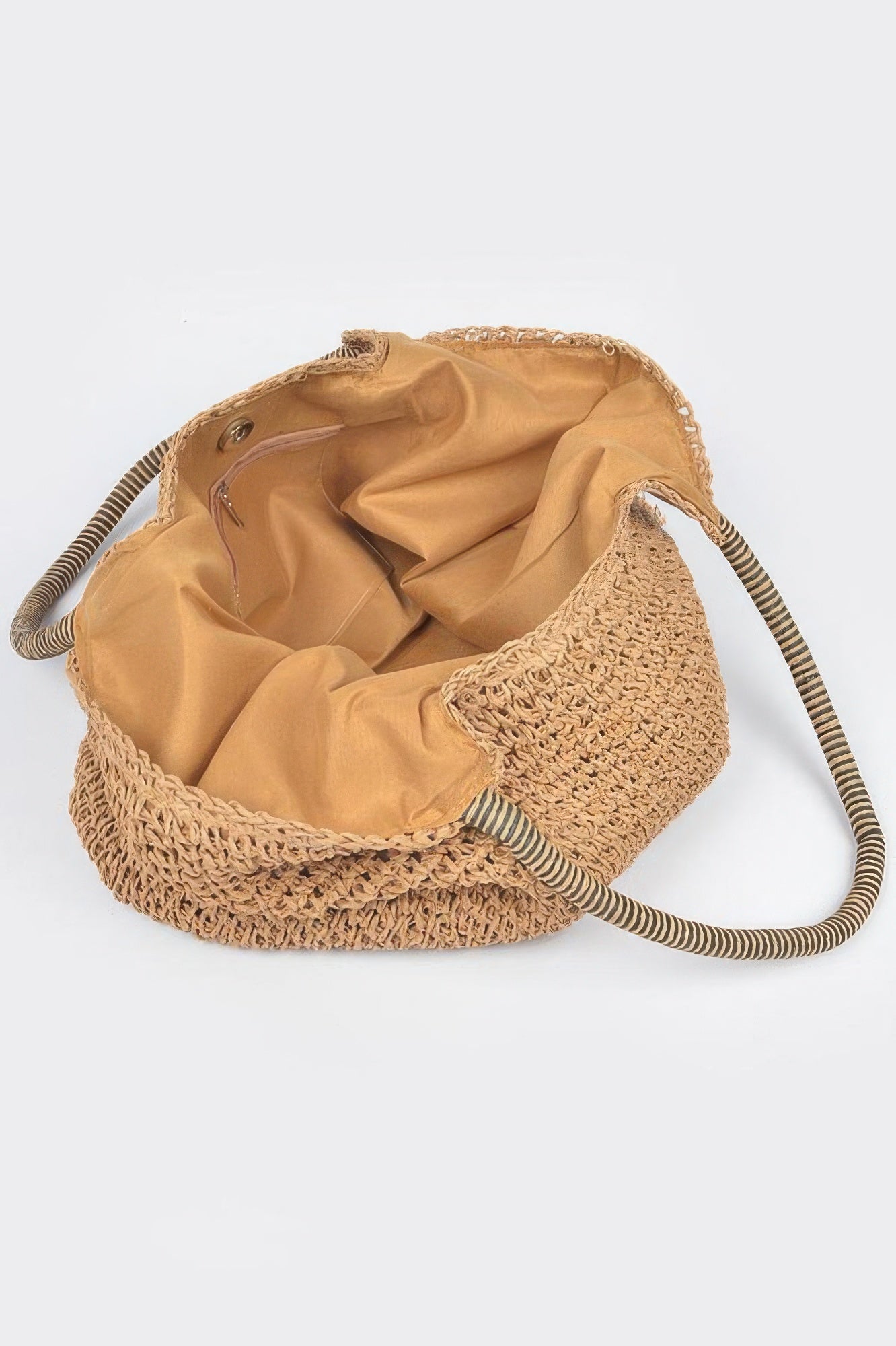 Faux Straw Tote Bag