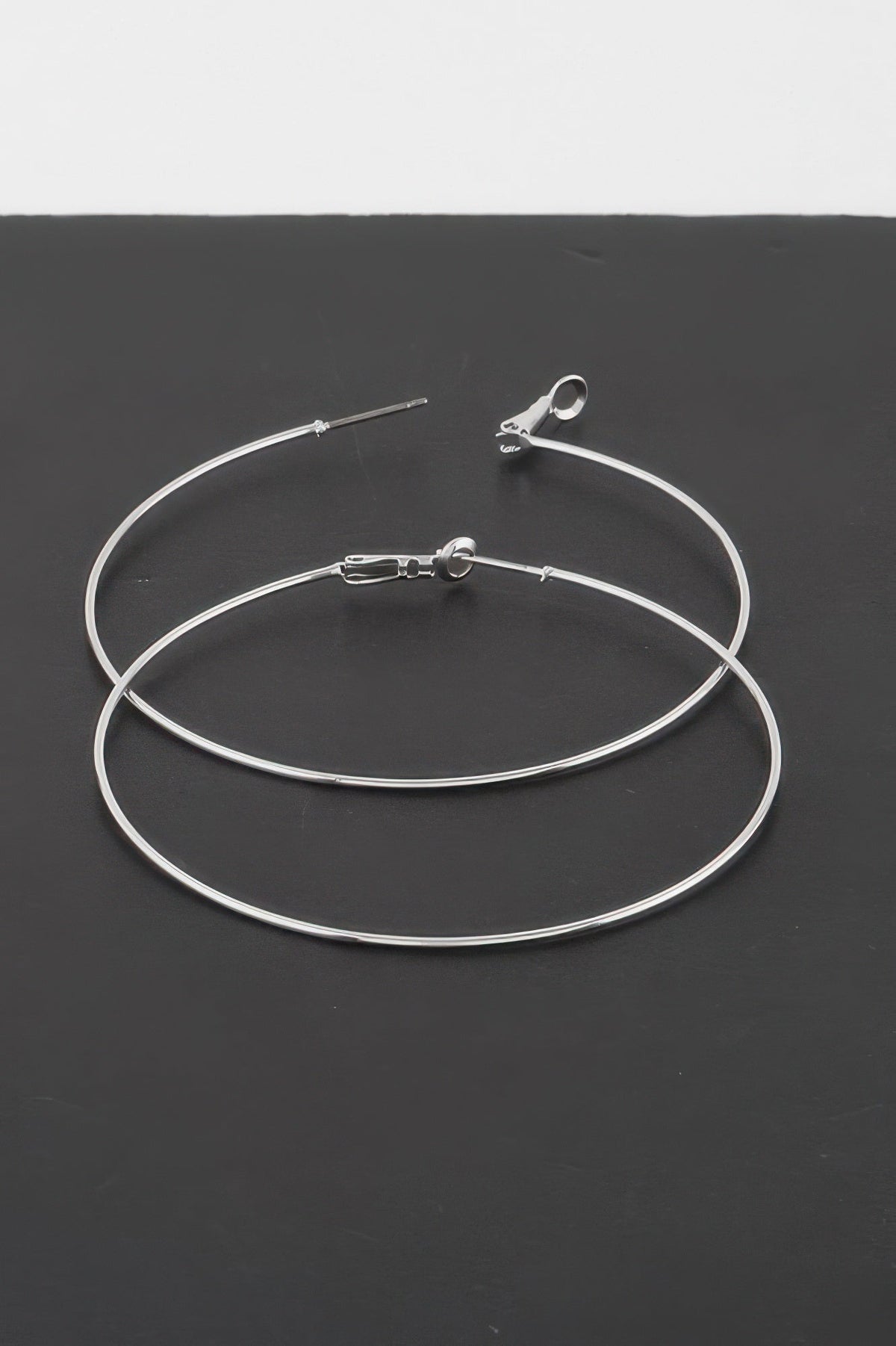 Engraved Thin Hoop Earrings