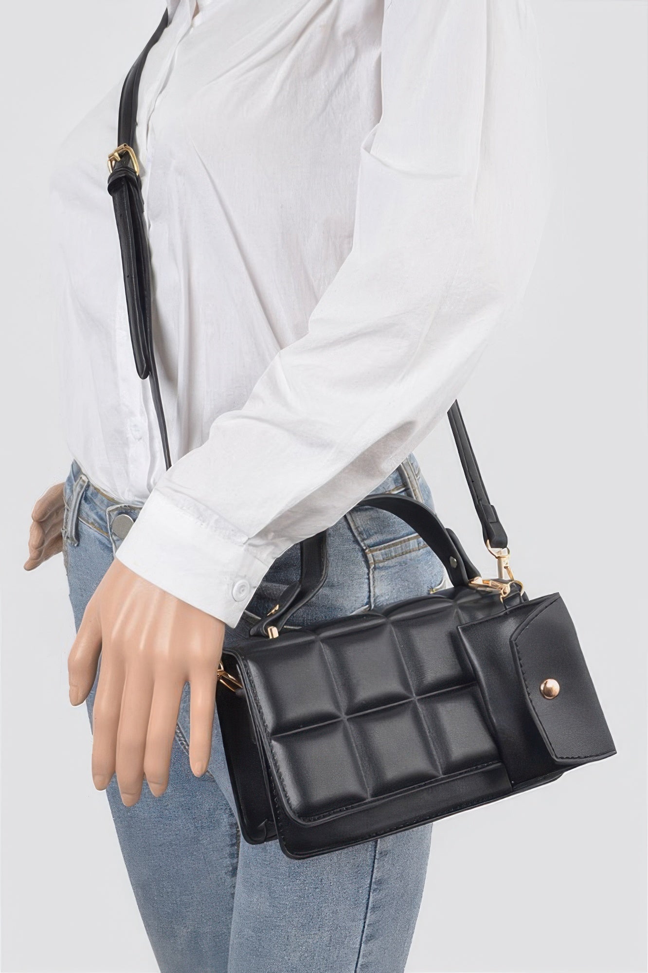 Quilted Top Handle Bag