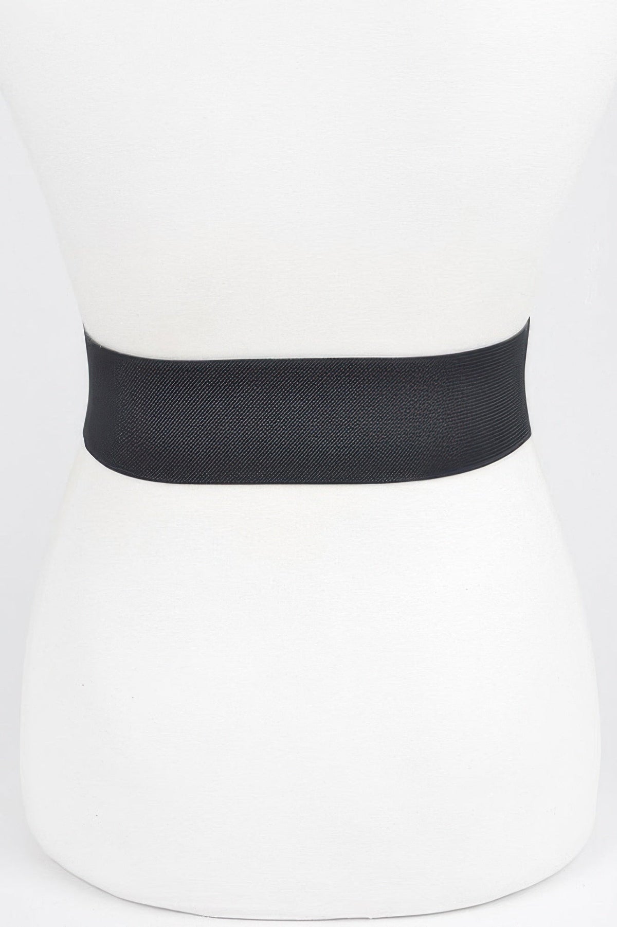 Rhinestone Buckle Stretch Belt