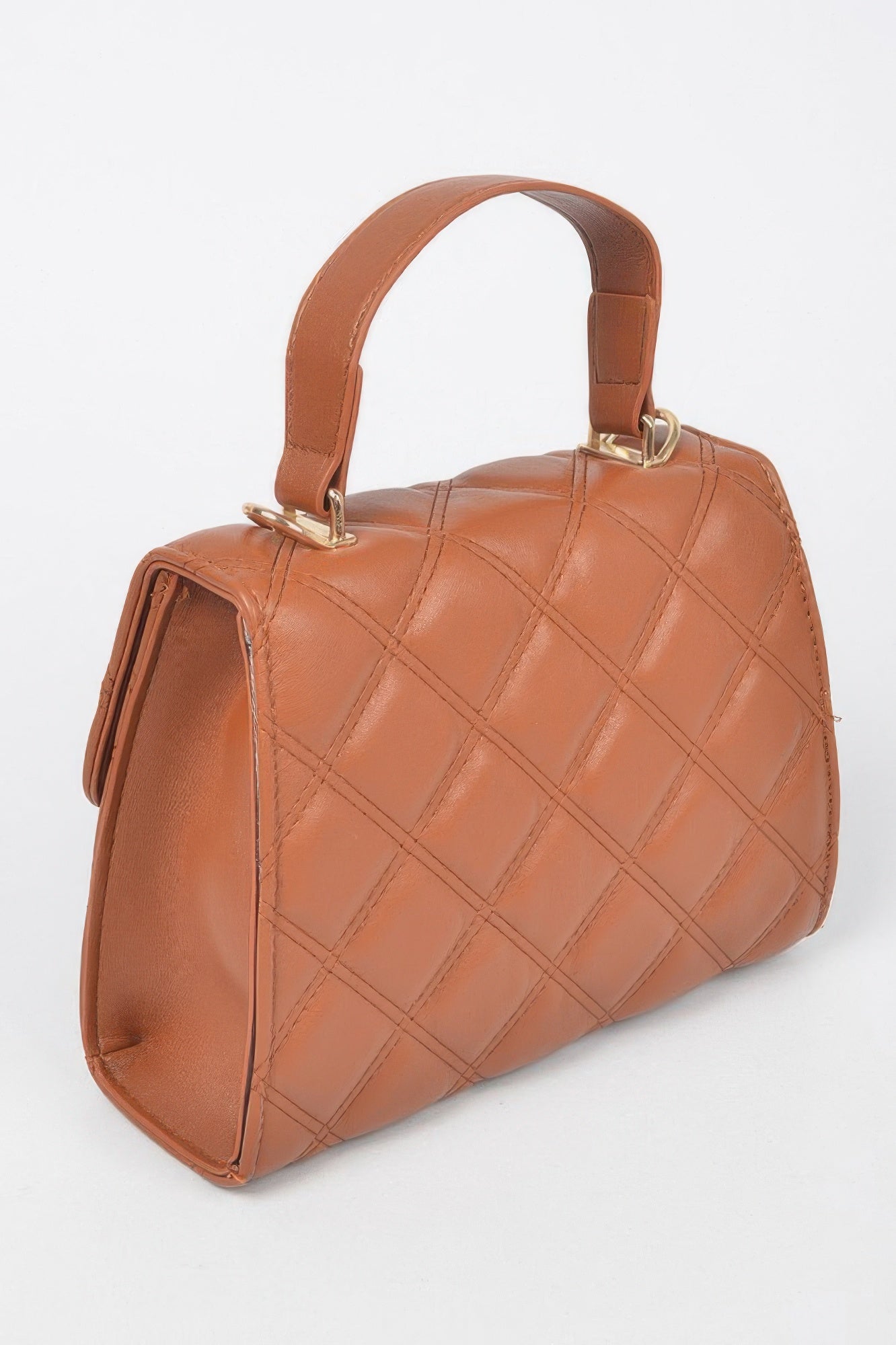 Quilted Top Handle Crossbody Bag