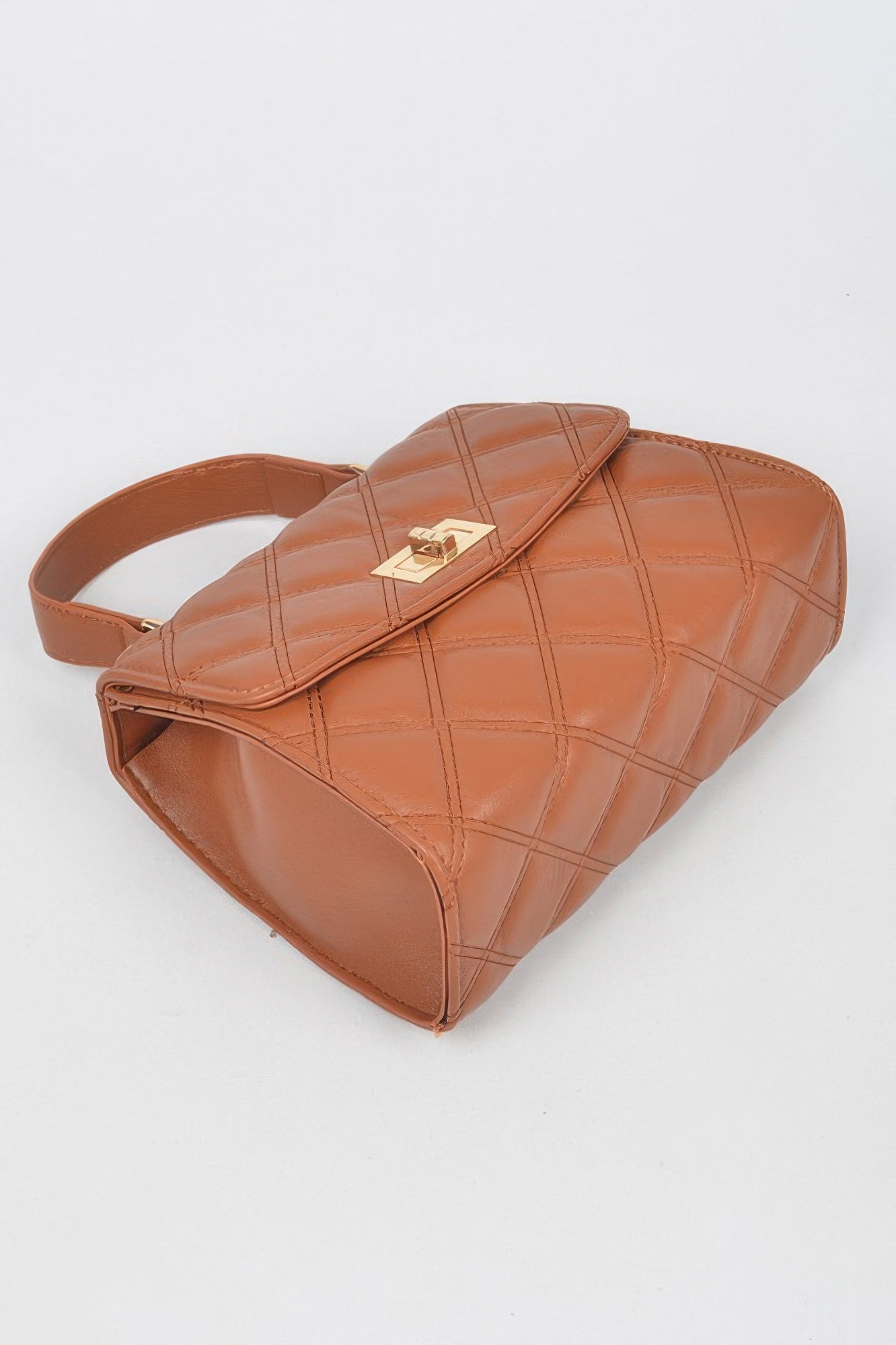 Quilted Top Handle Crossbody Bag