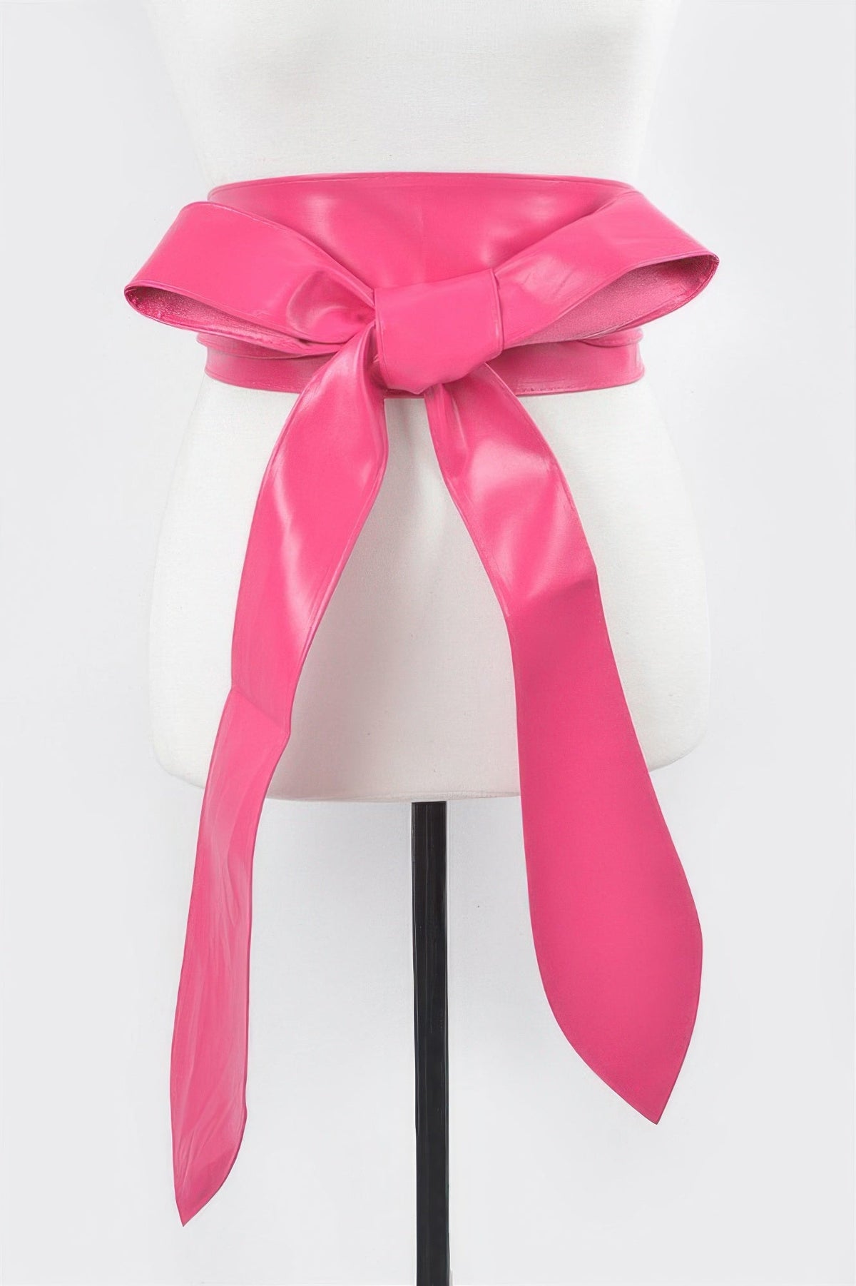 Faux Leather Kimono Belt
