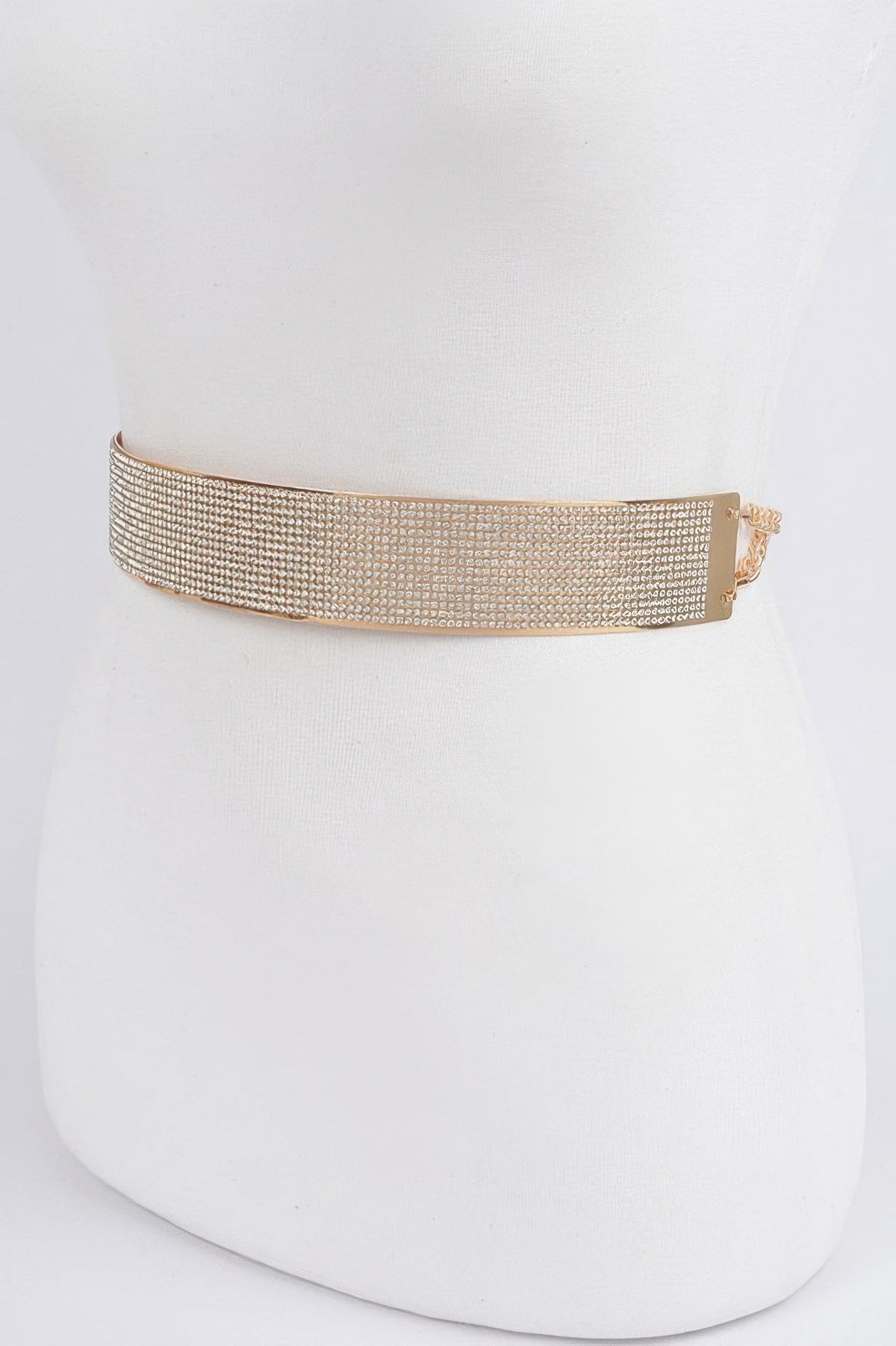 Rhinestone Metal Waist Belt