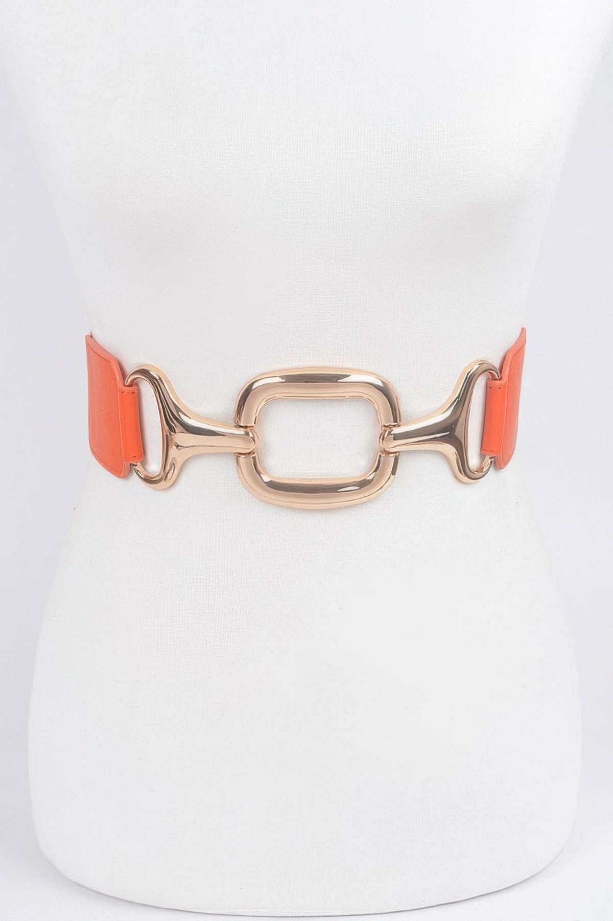 Metal Buckle Stretch Waist Belt