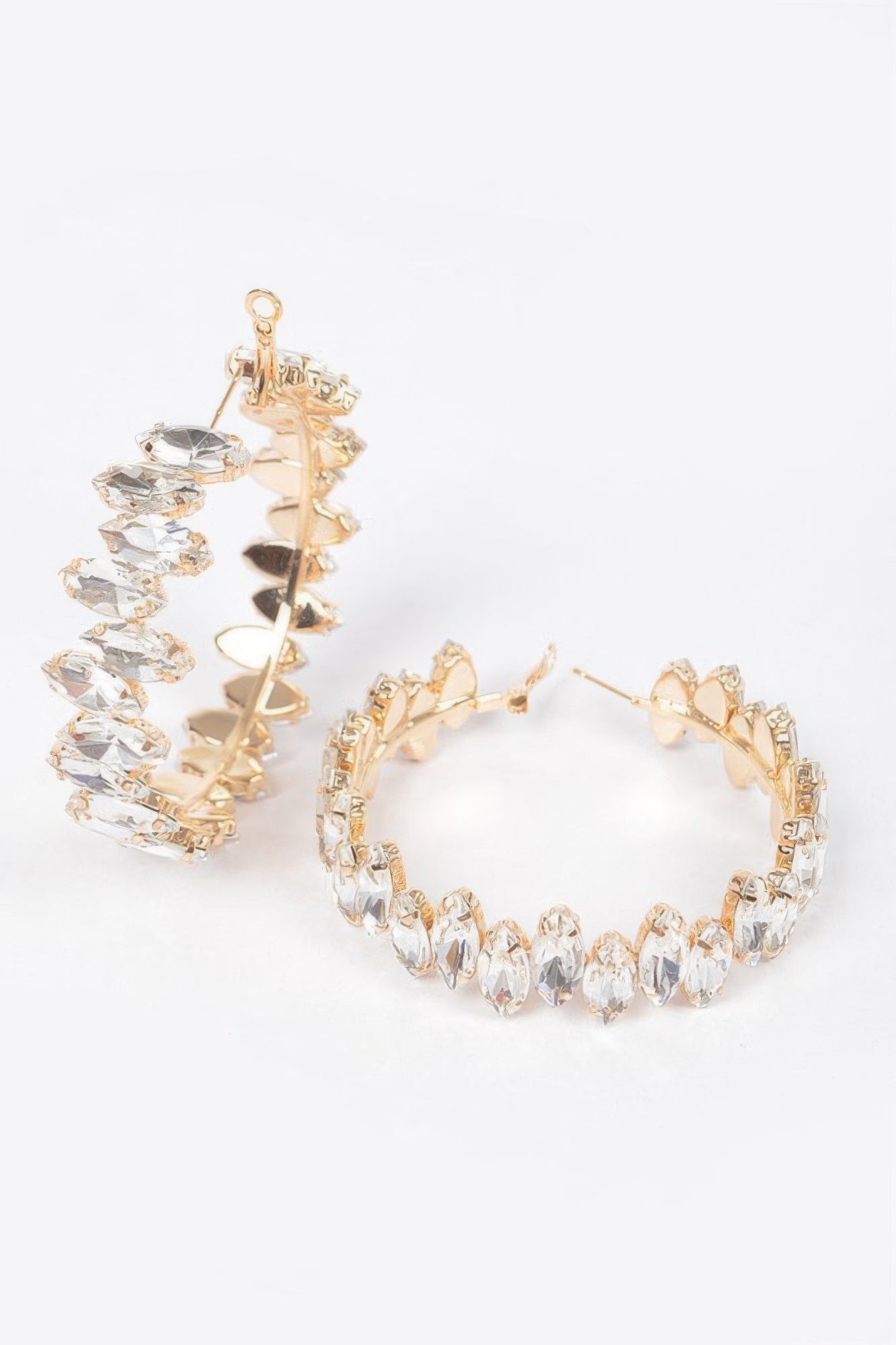 Rhinestone Hoop Earring