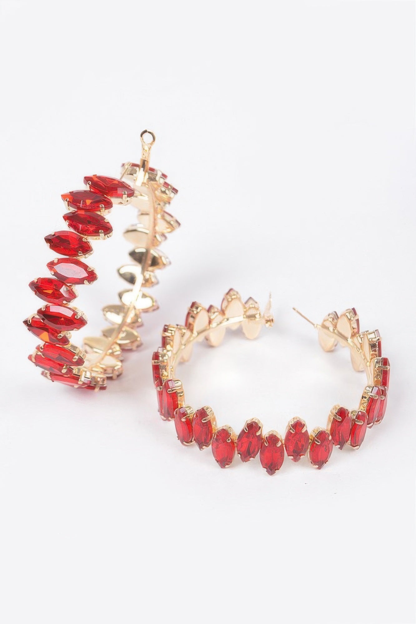 Rhinestone Hoop Earring