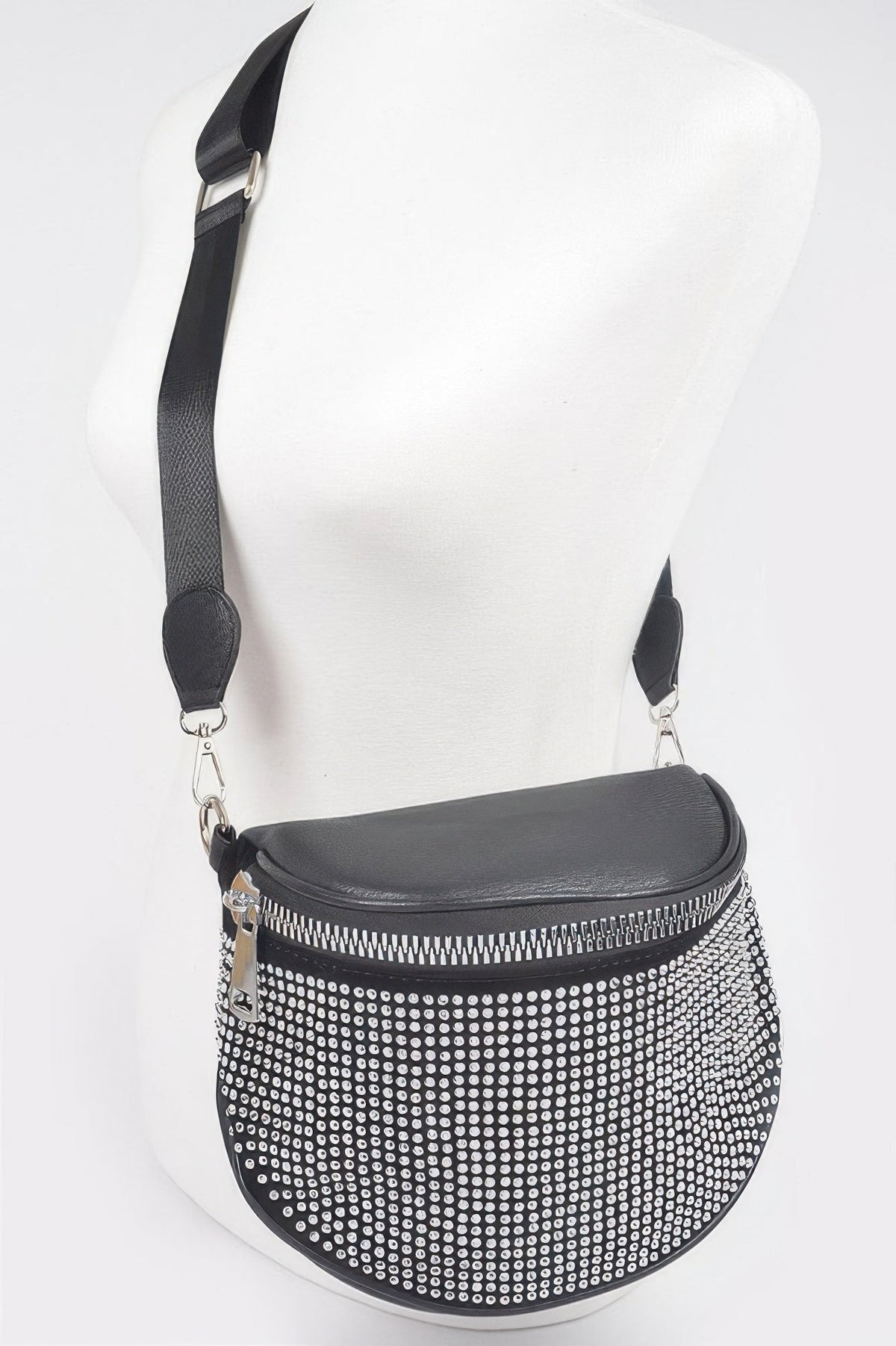 Stone Studded Crossbody Bag