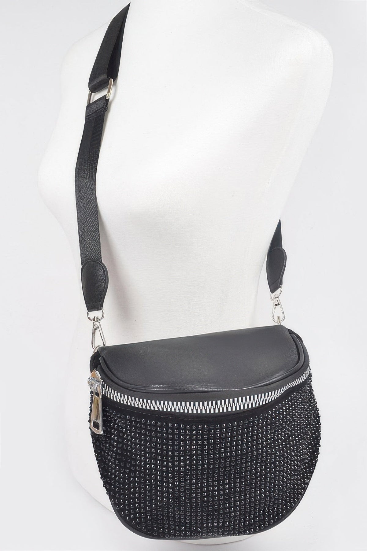 Stone Studded Crossbody Bag