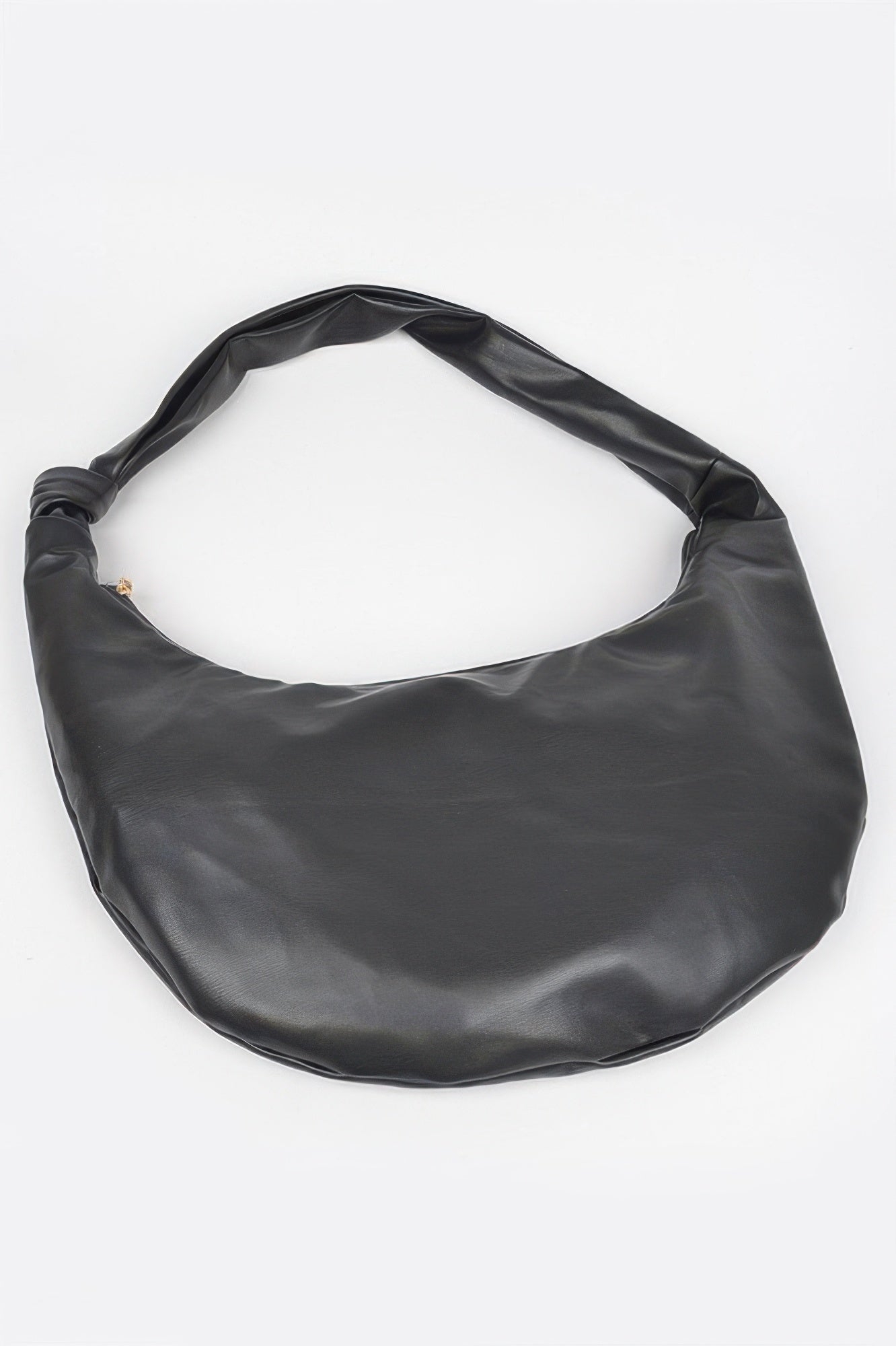 Faux Leather Hobo Bag