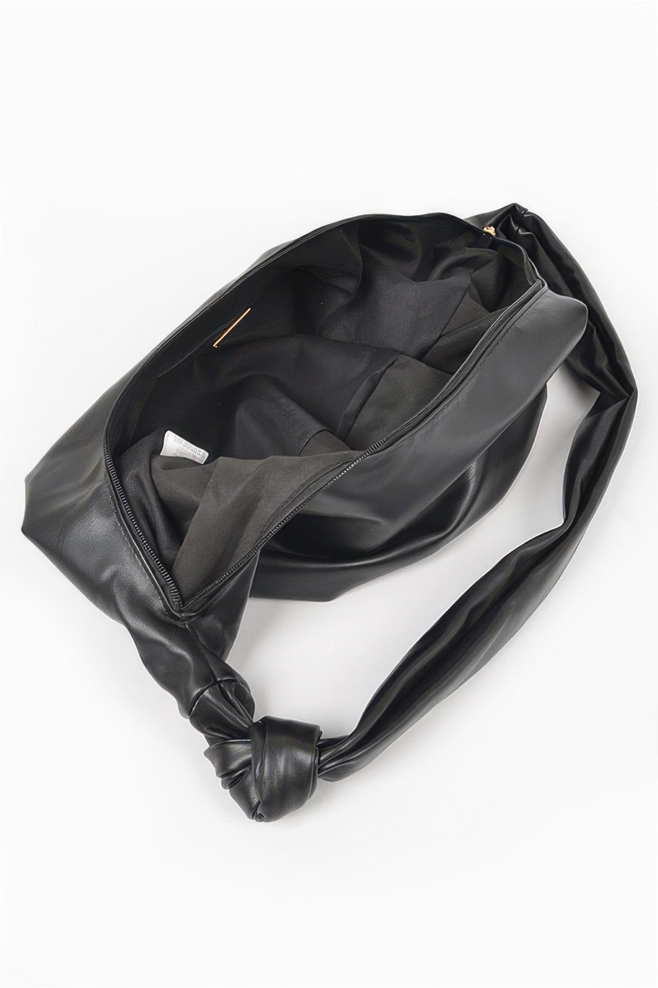 Faux Leather Hobo Bag