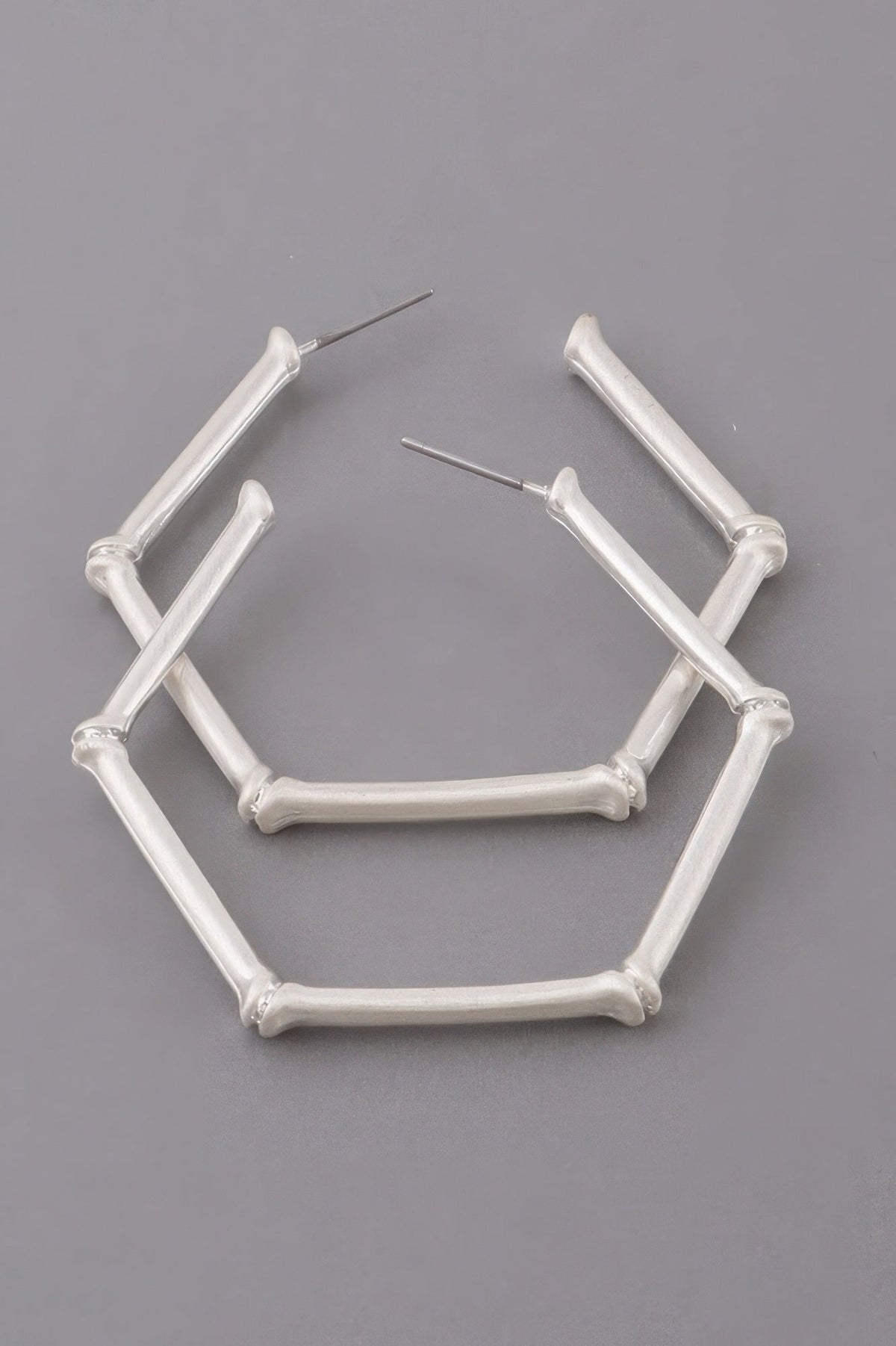 Hexagon Hoop Earrings