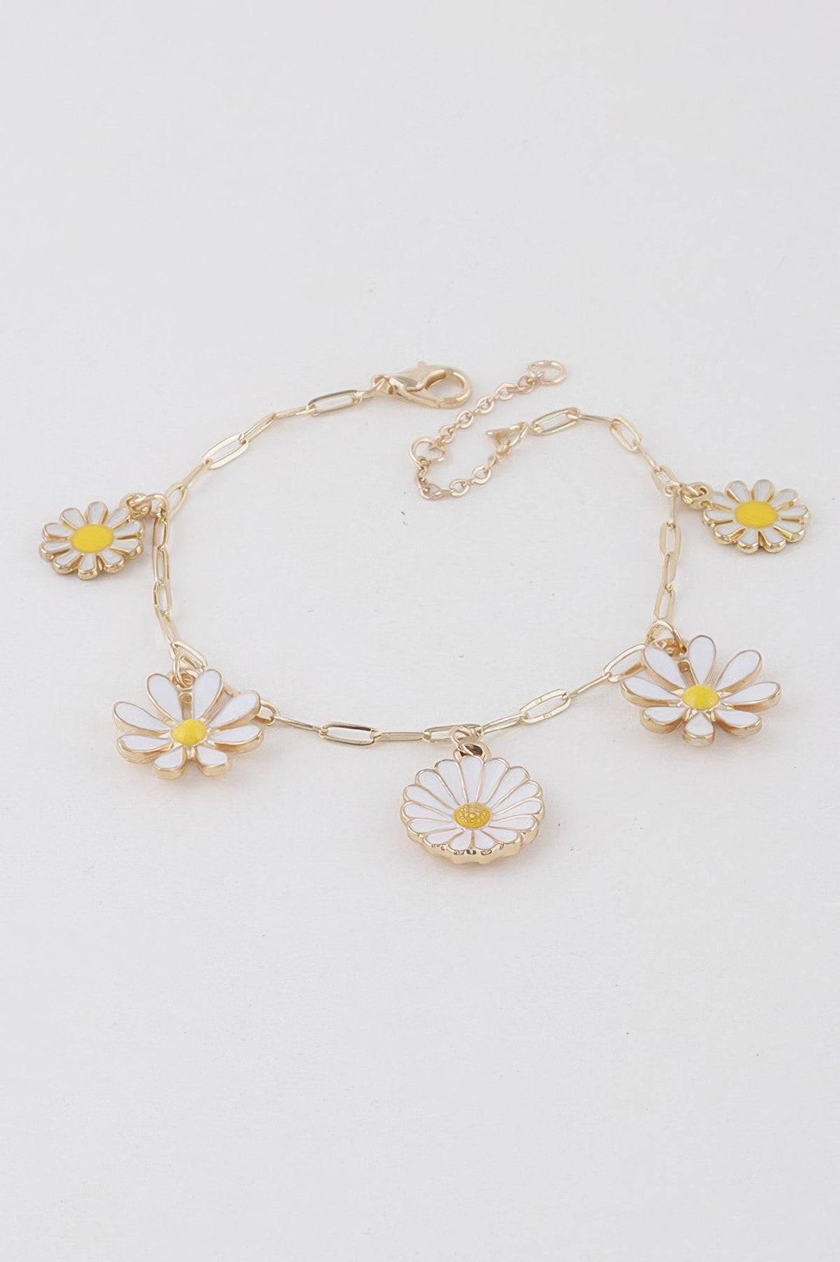 Multi Flower Charm Bracelet