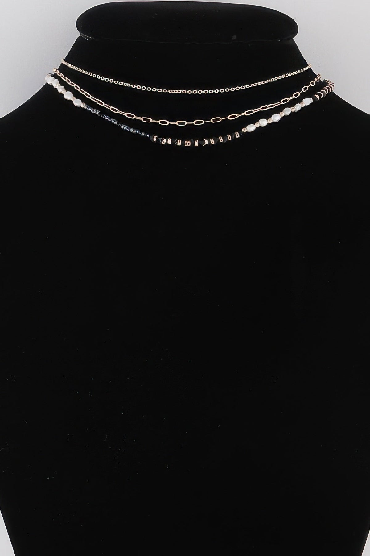 Bead N Chain Choker Necklace