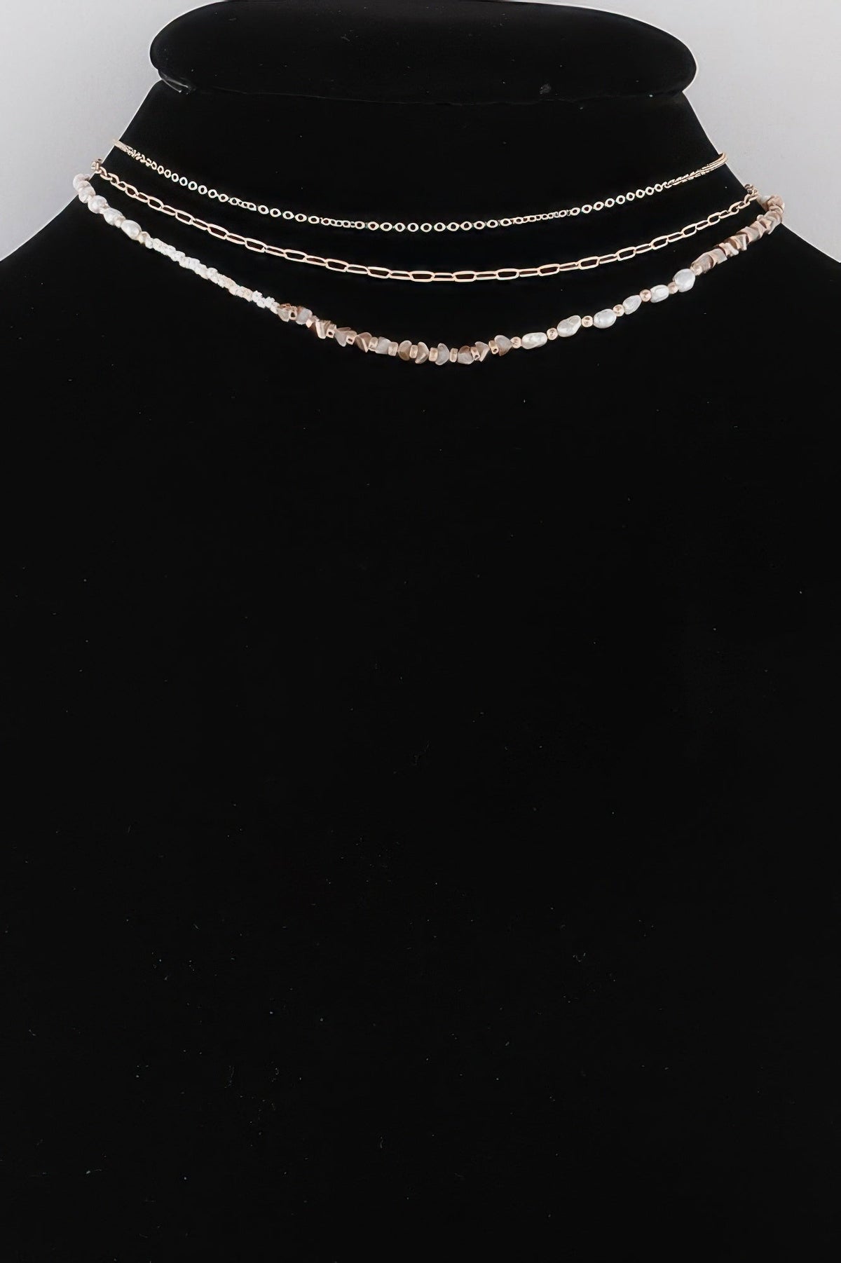 Bead N Chain Choker Necklace