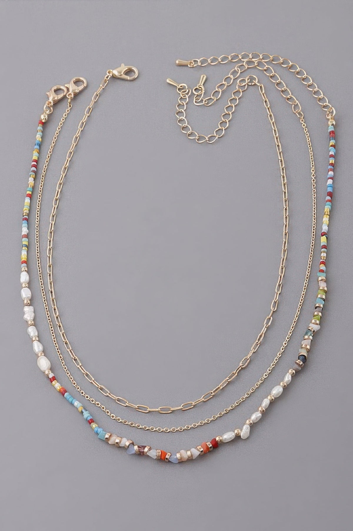Bead N Chain Choker Necklace