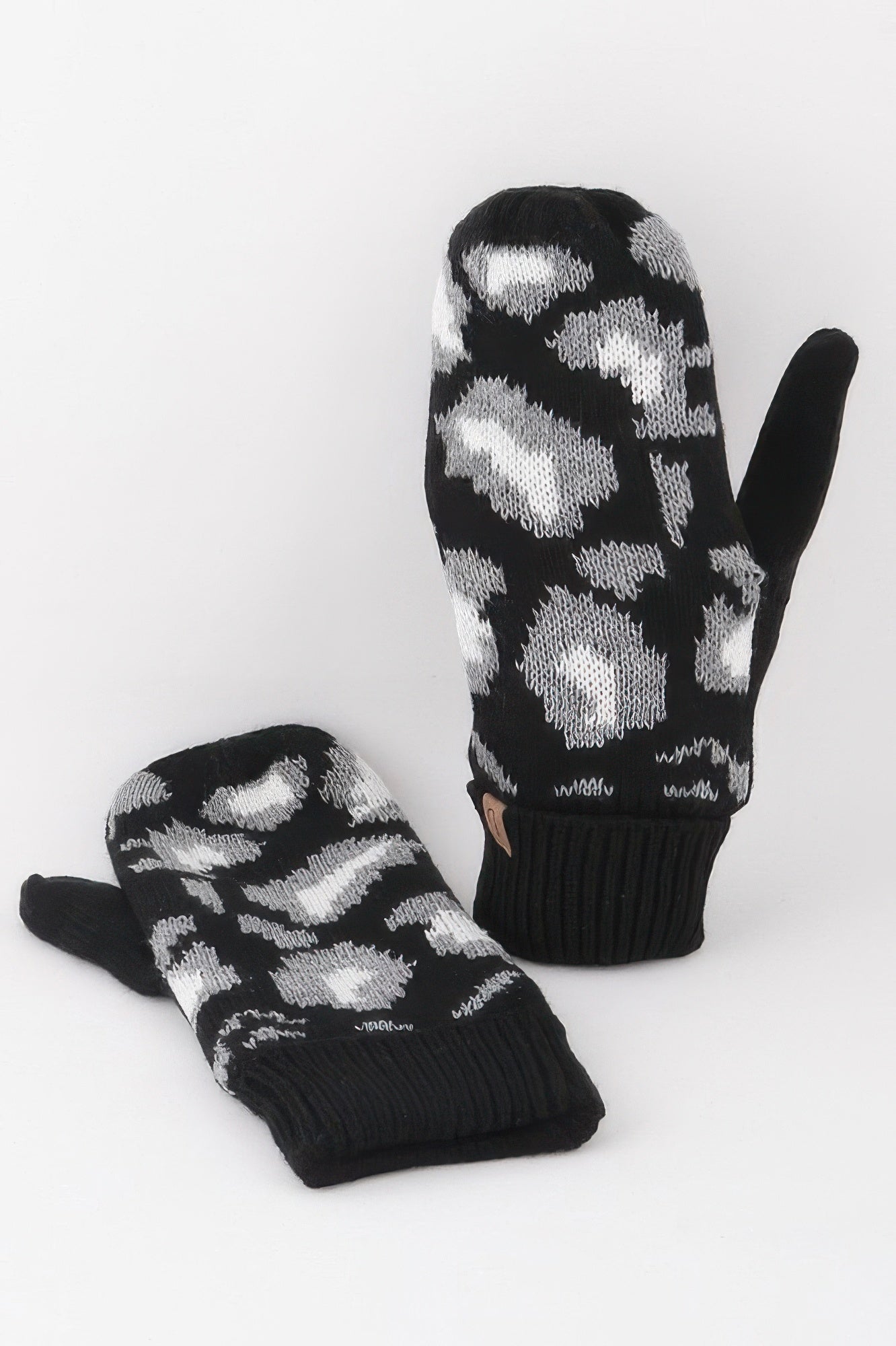 Leopard Print Mittens