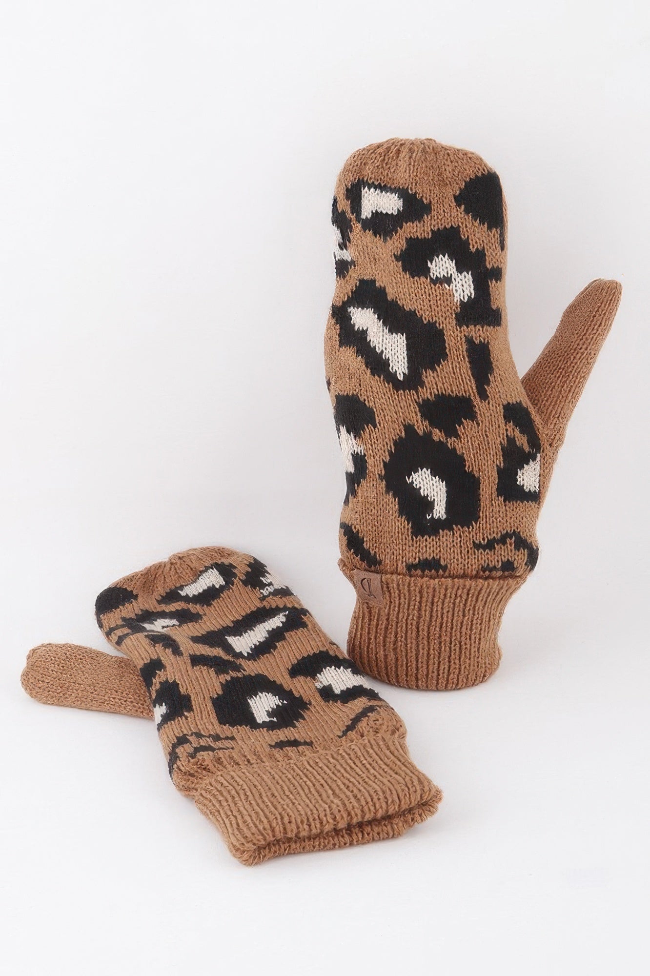 Leopard Print Mittens