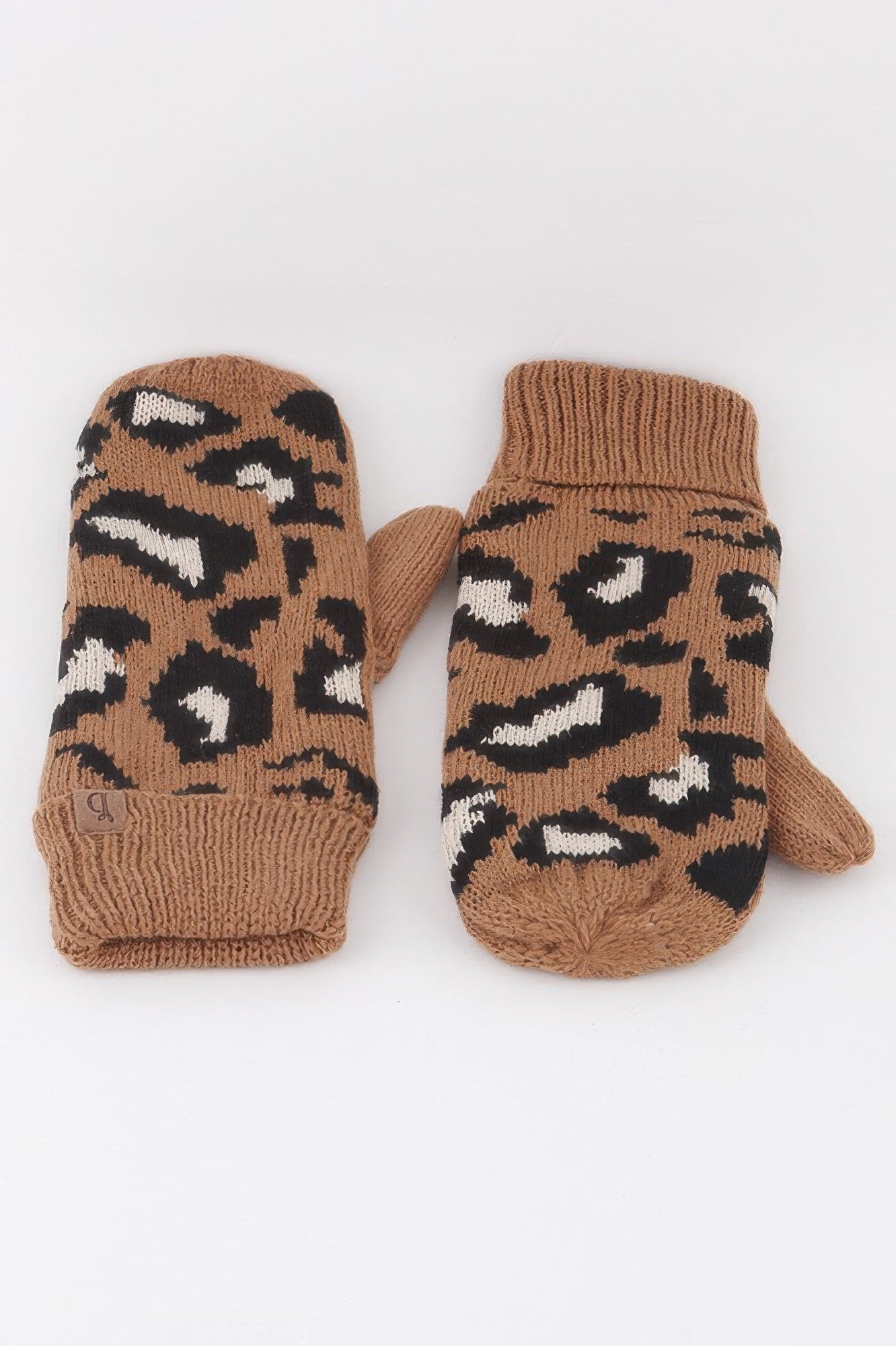 Leopard Print Mittens