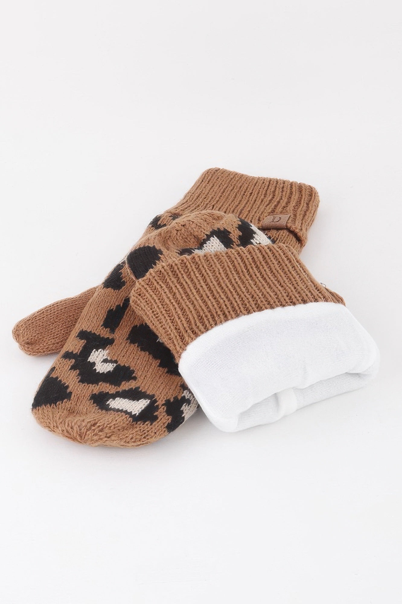 Leopard Print Mittens