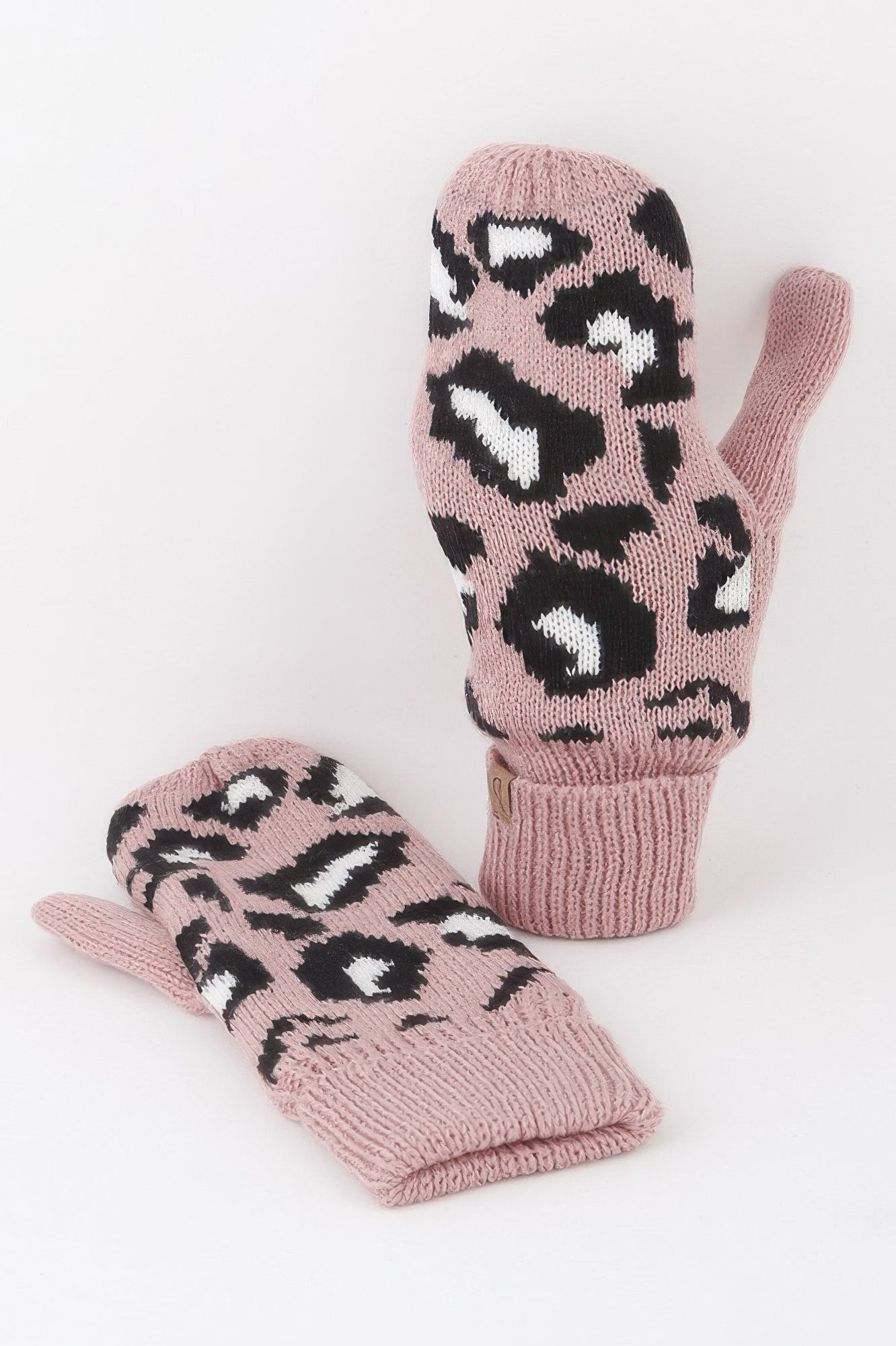 Leopard Print Mittens