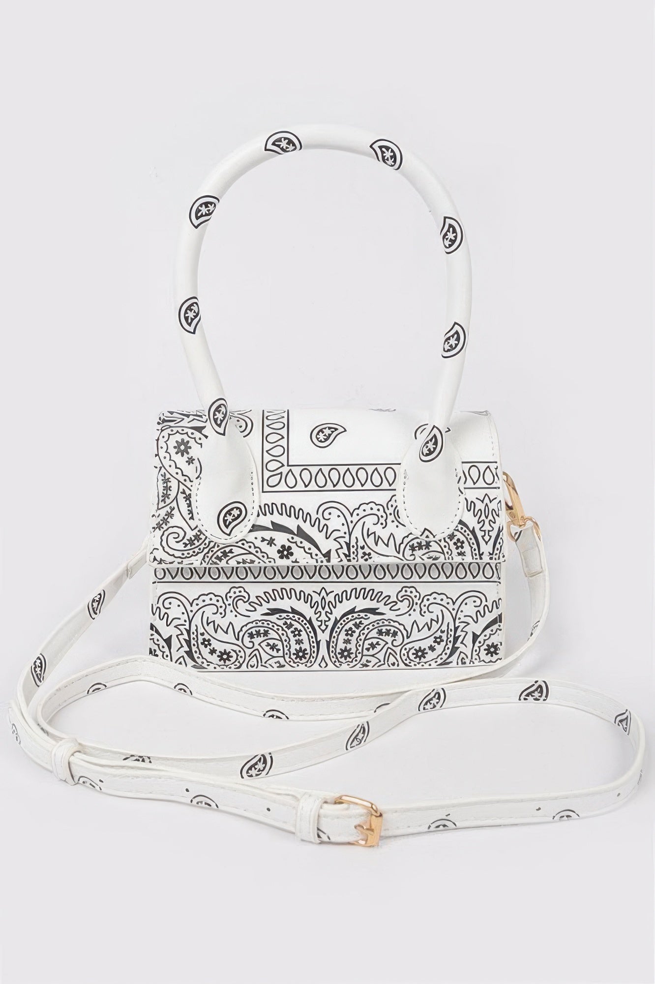 Bandana Single Handle Flap Crossbody Bag