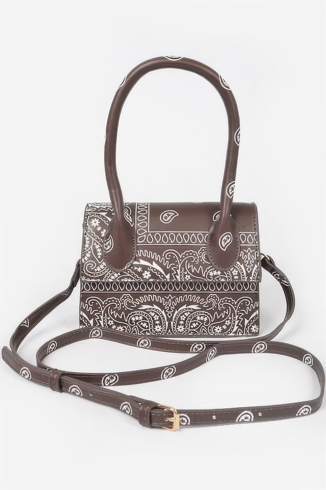 Bandana Single Handle Flap Crossbody Bag