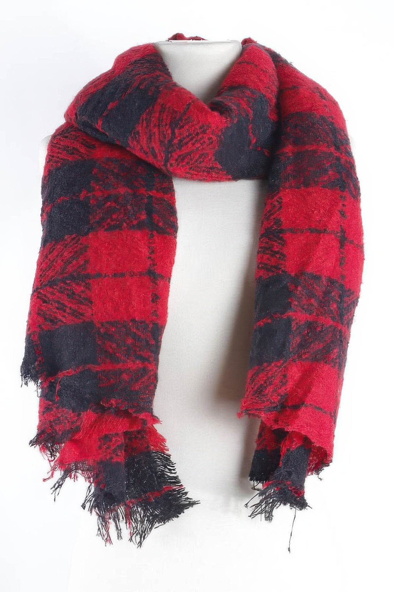 Classic Plaid Winter Scarf
